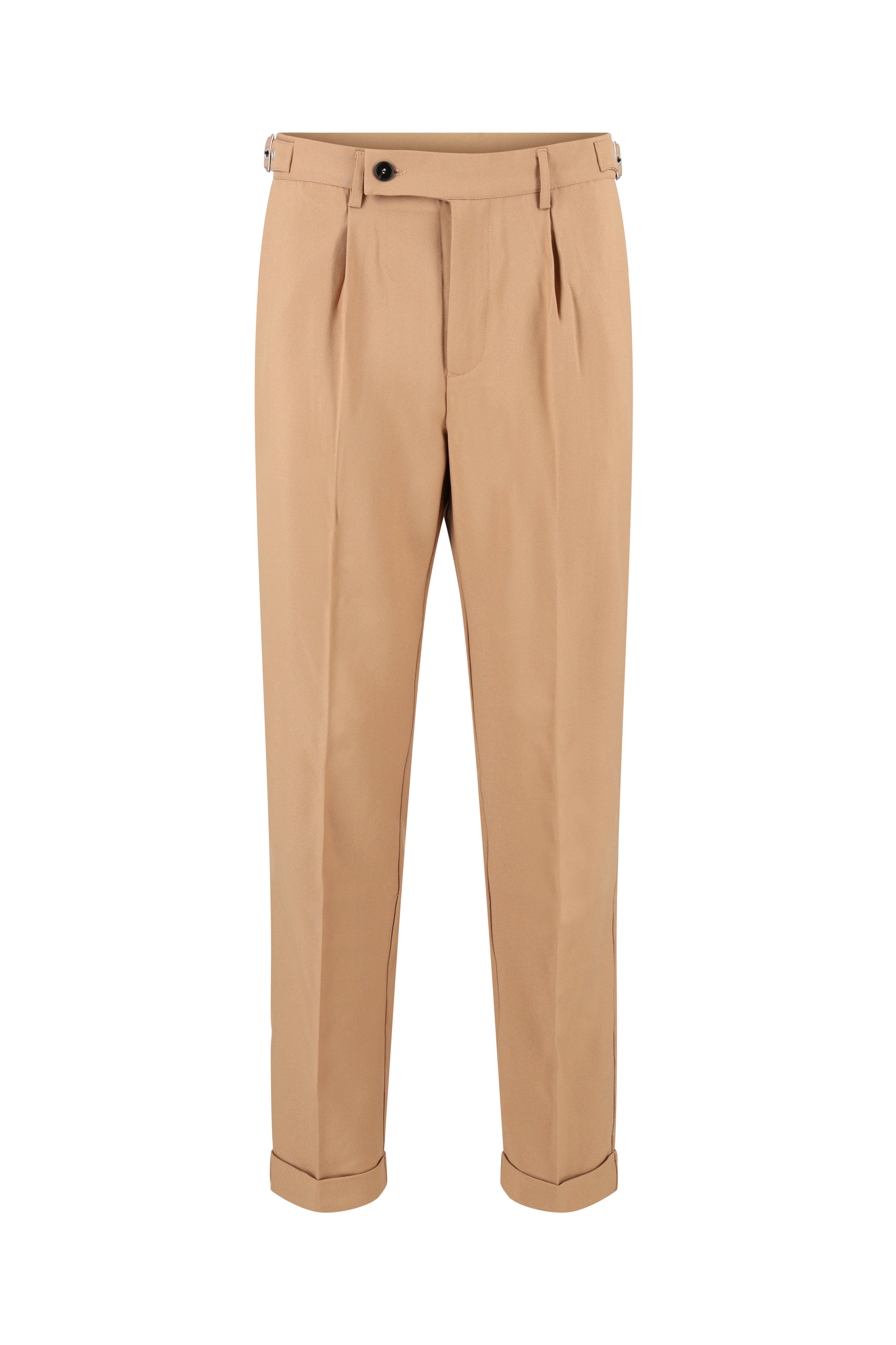 Pleated Pantalon - Camel - Frankie's