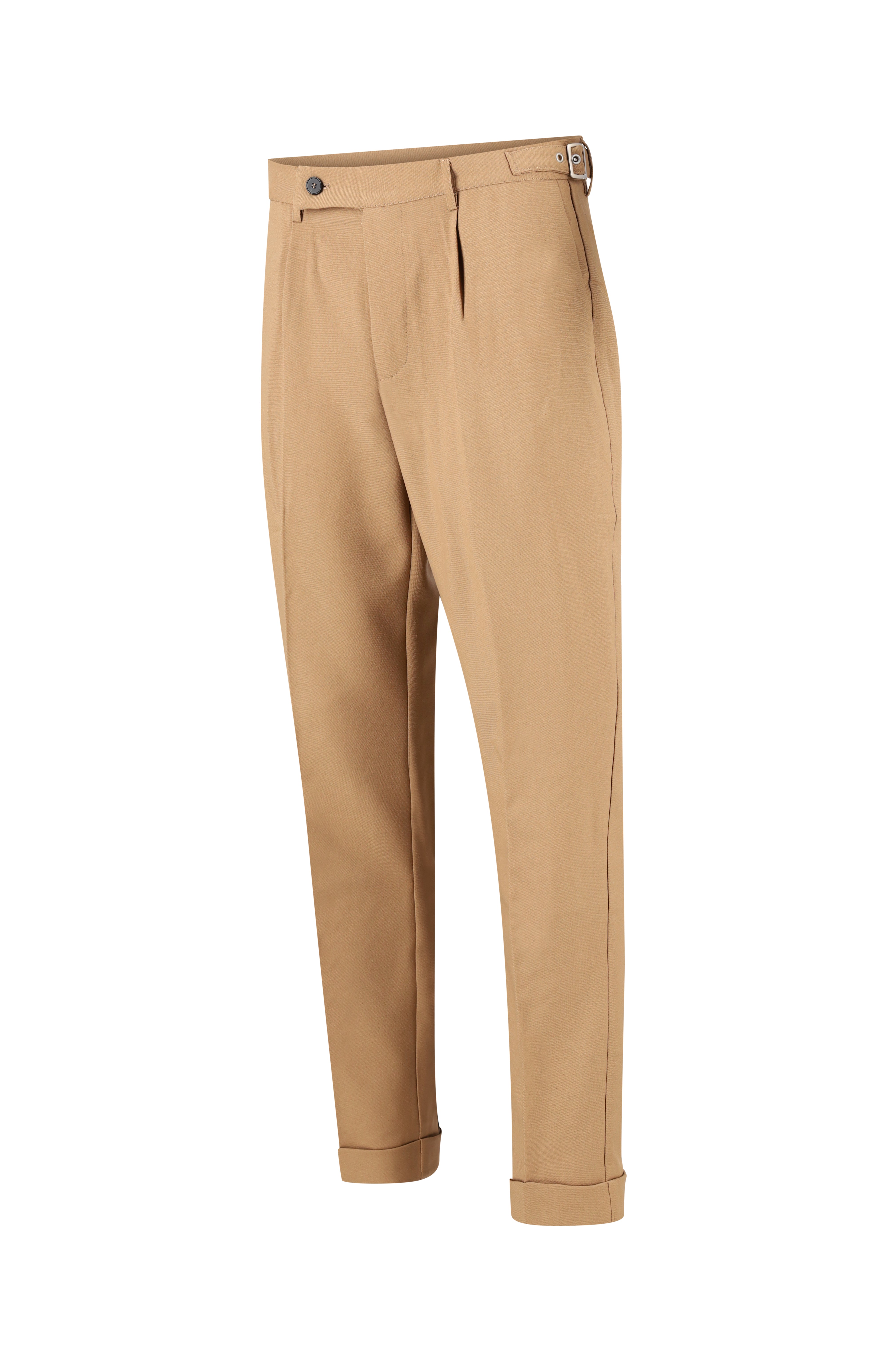 Pleated Pantalon - Camel - Frankie's