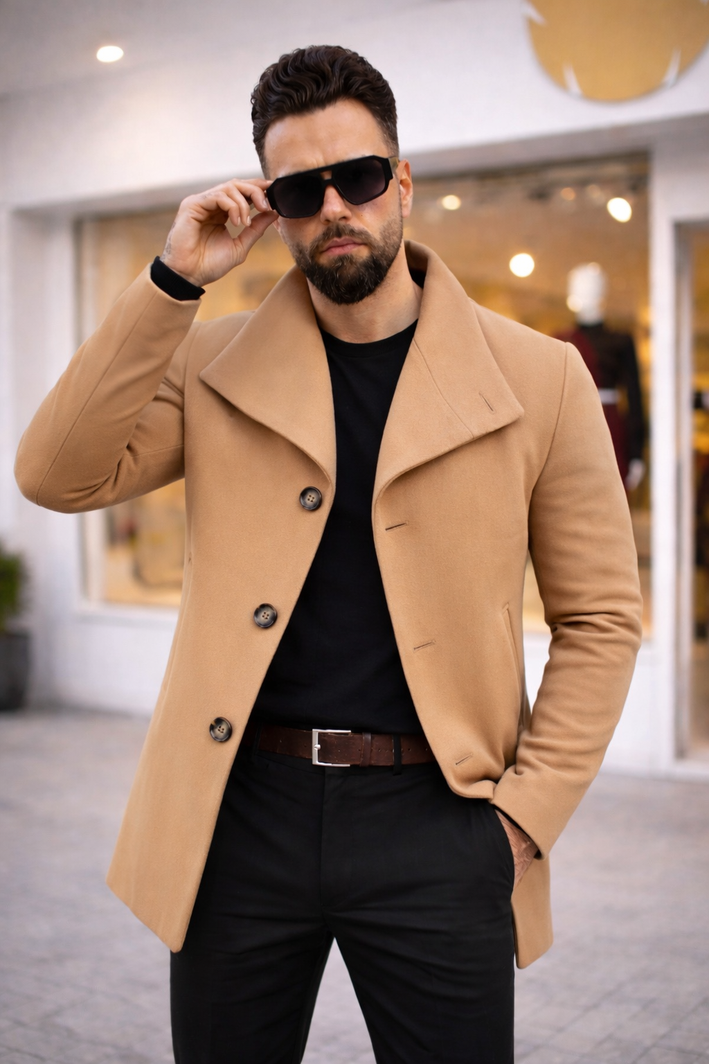 Asymmetrischer Mantel – Kamel