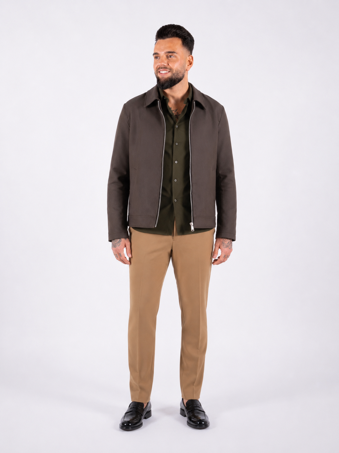 Smart Harrington jacket - Green