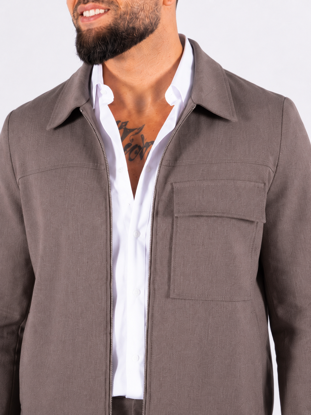 Jacket & Pantalon Matching Set - Grey