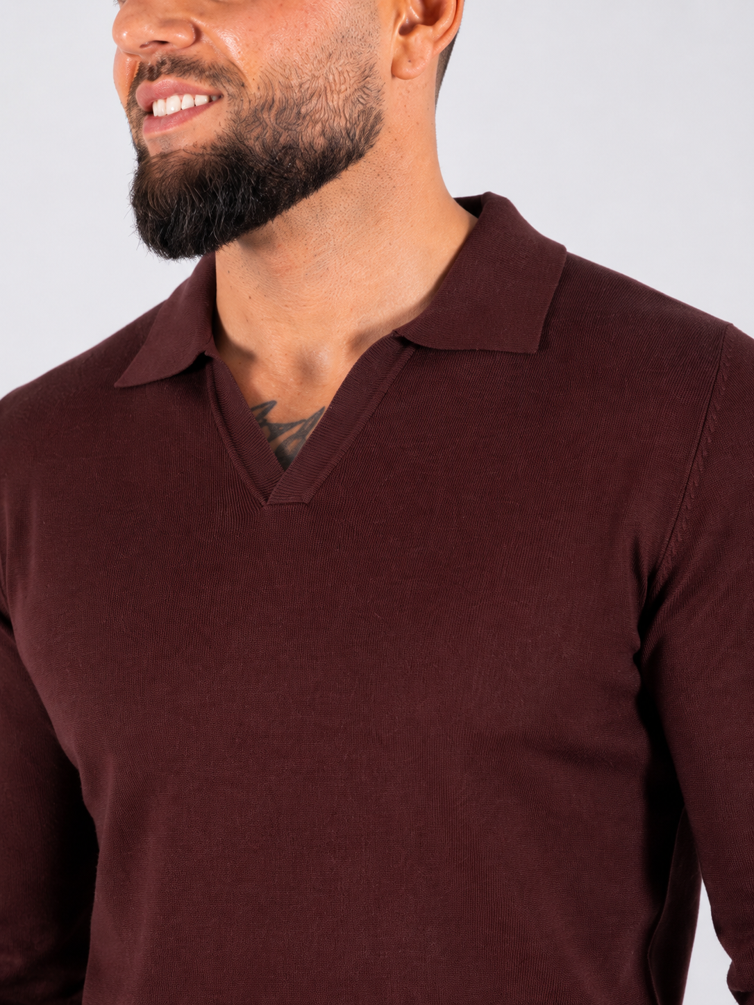 Polo Knitwear Long Sleeve Brown
