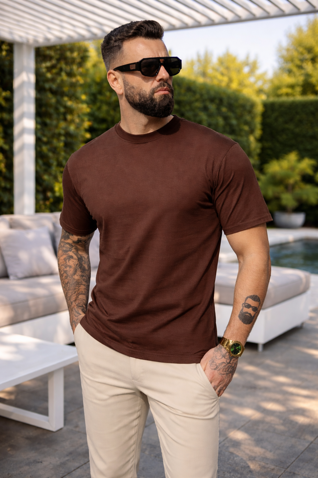 Frankies T-Shirt Brown - Frankie's