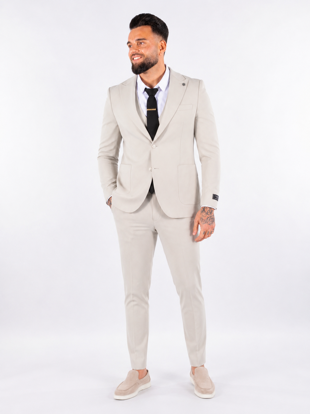 Suit two piece Ibiza beige