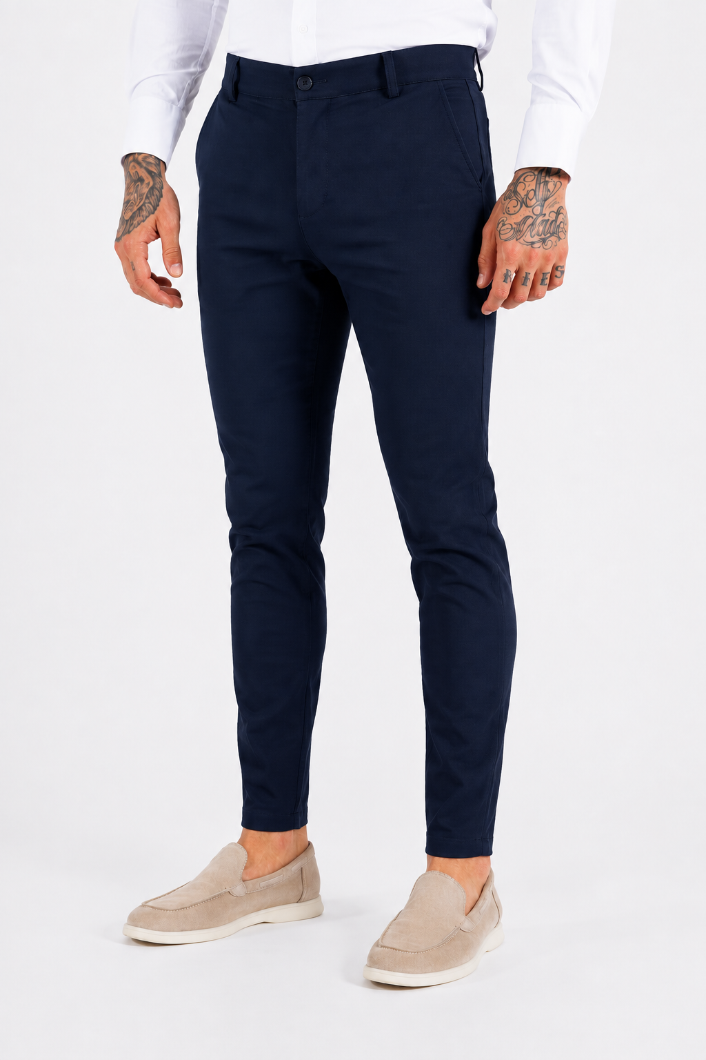 Pantalon super stretch bleu marine
