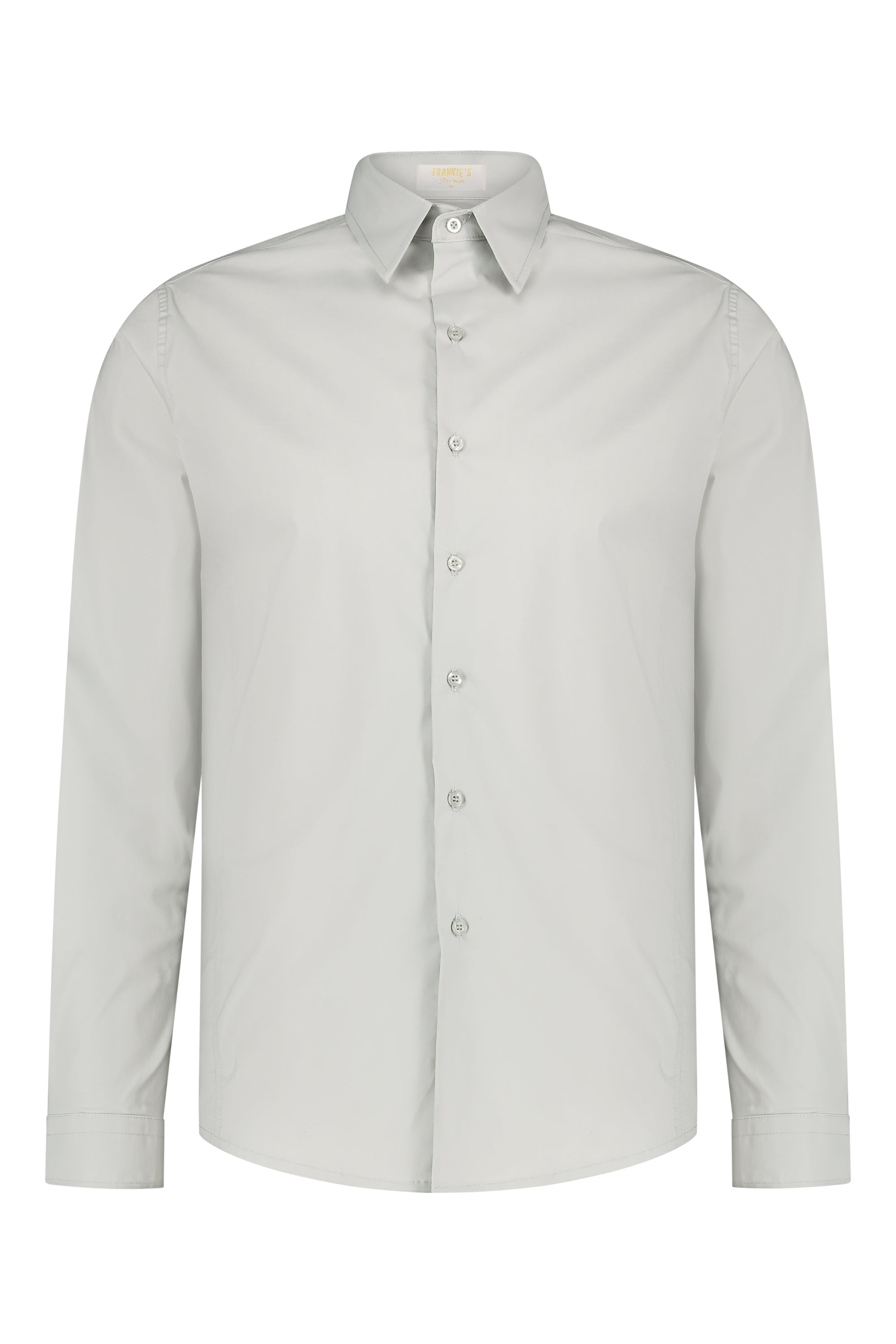 Overhemd Havana stretch light grey