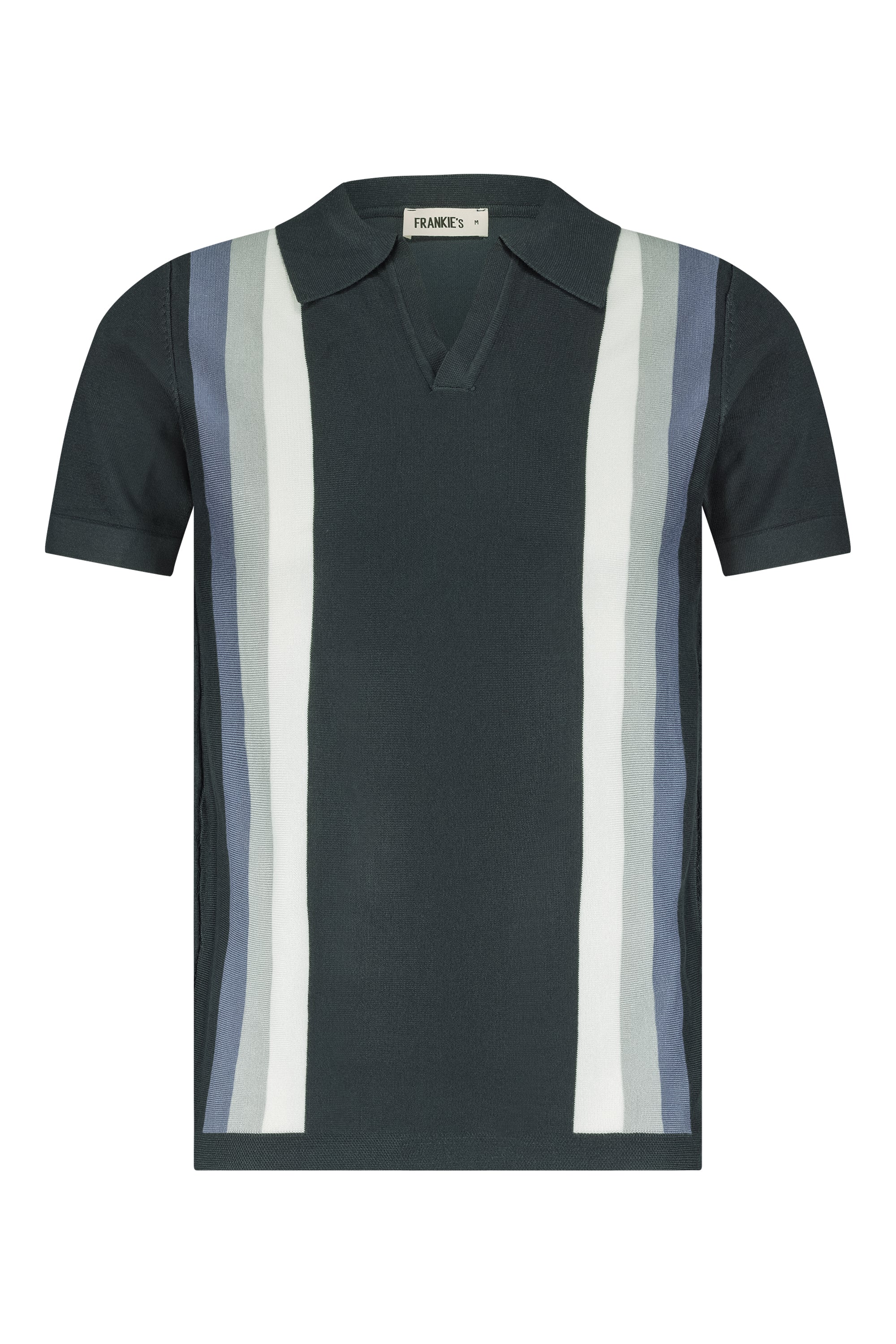 Polo knitwear short sleeve Monaco blue grey