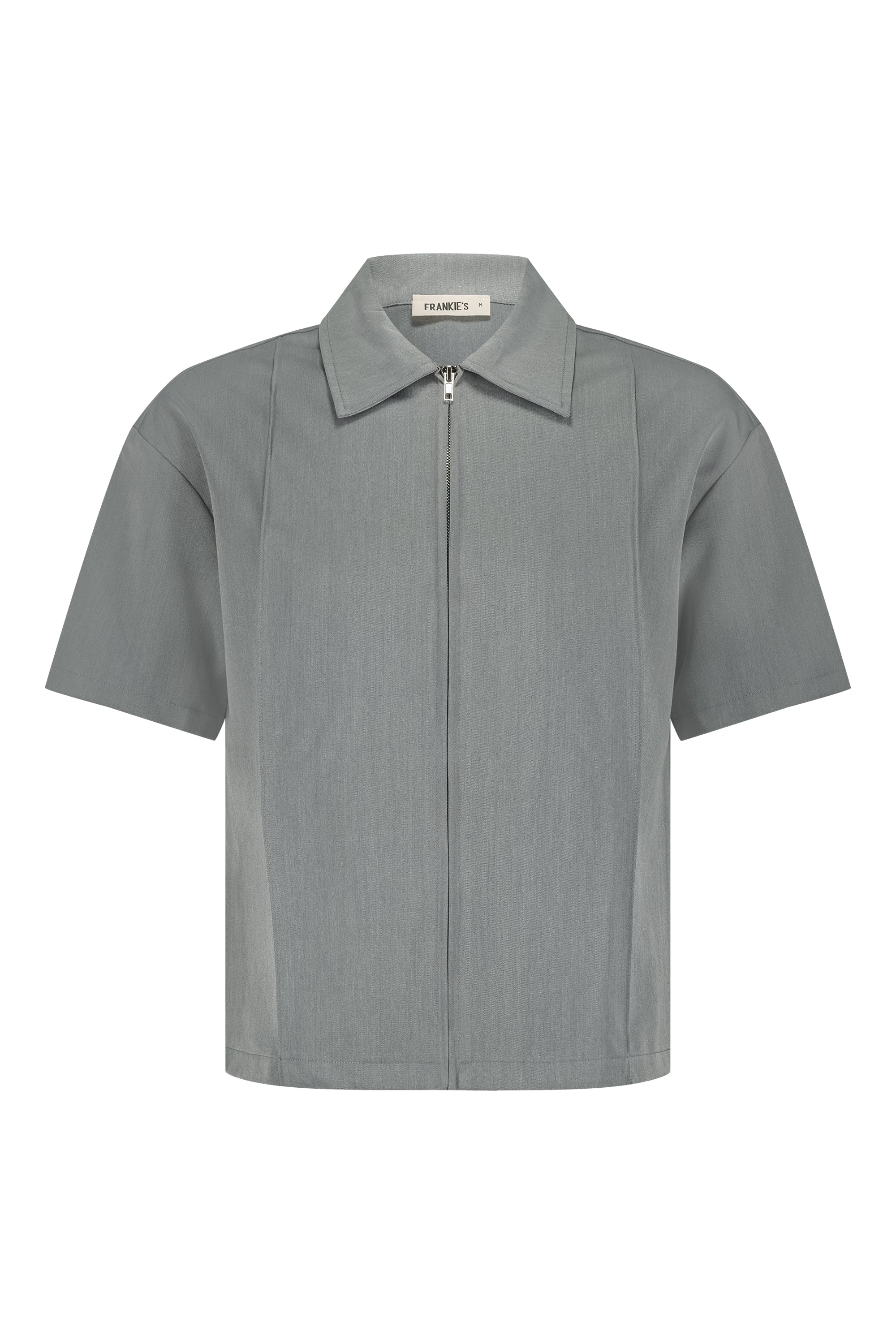 Shirt Palermo zipper grey