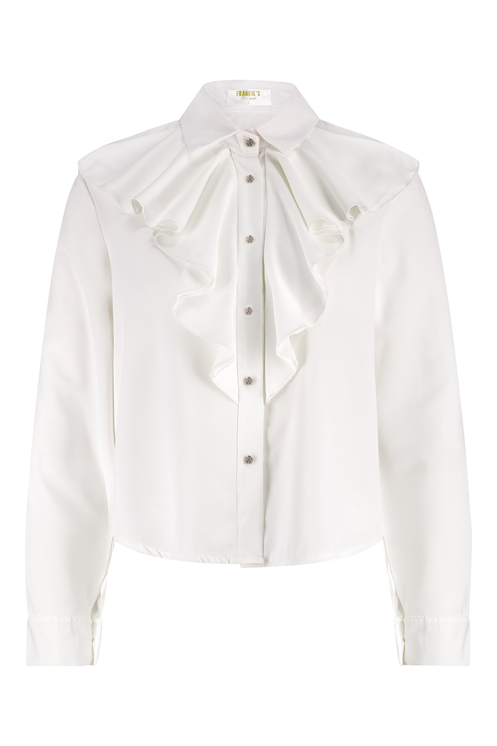 Blouse ruffle white