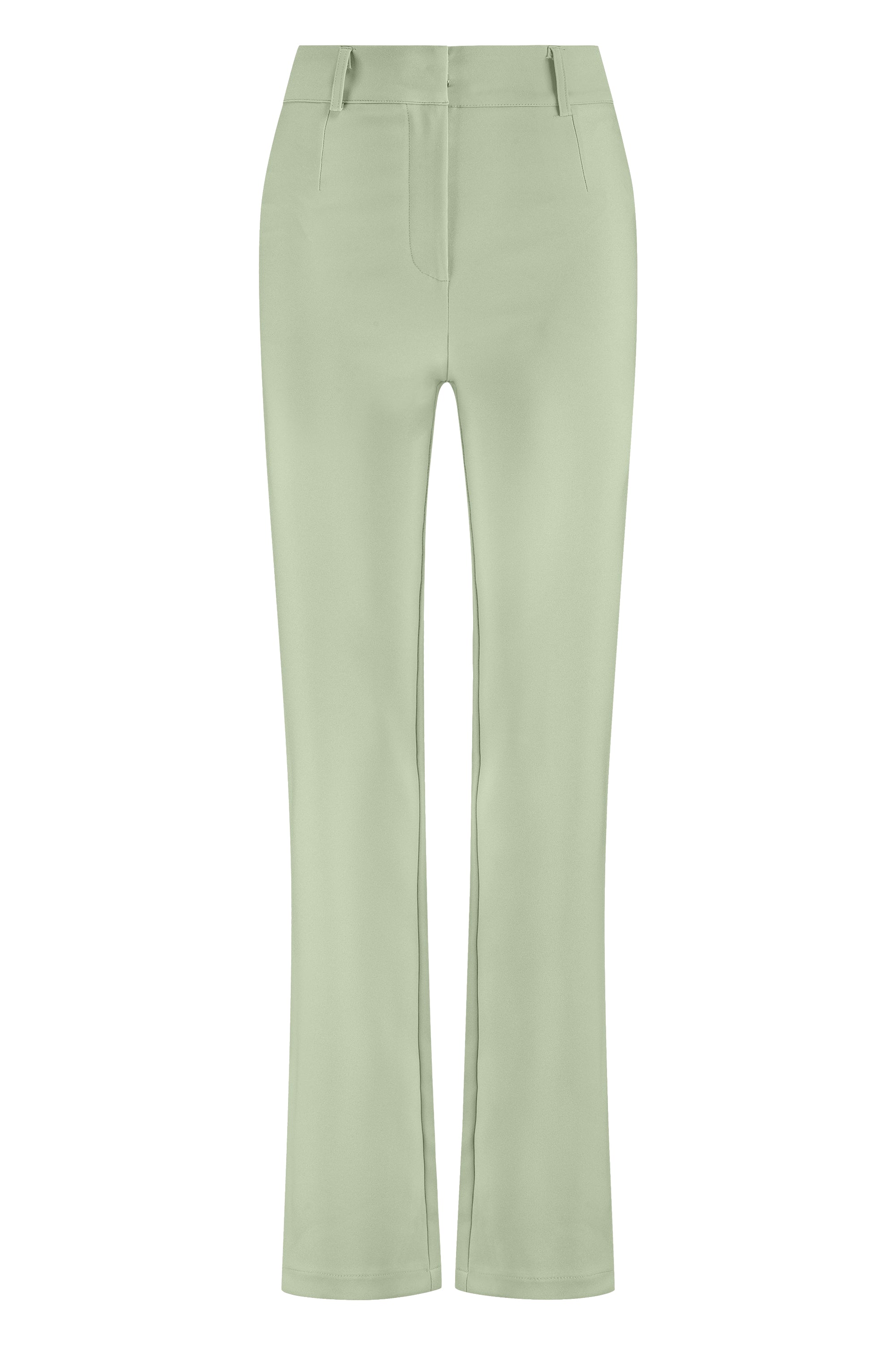 Super stretch pantalon straight fit mint green