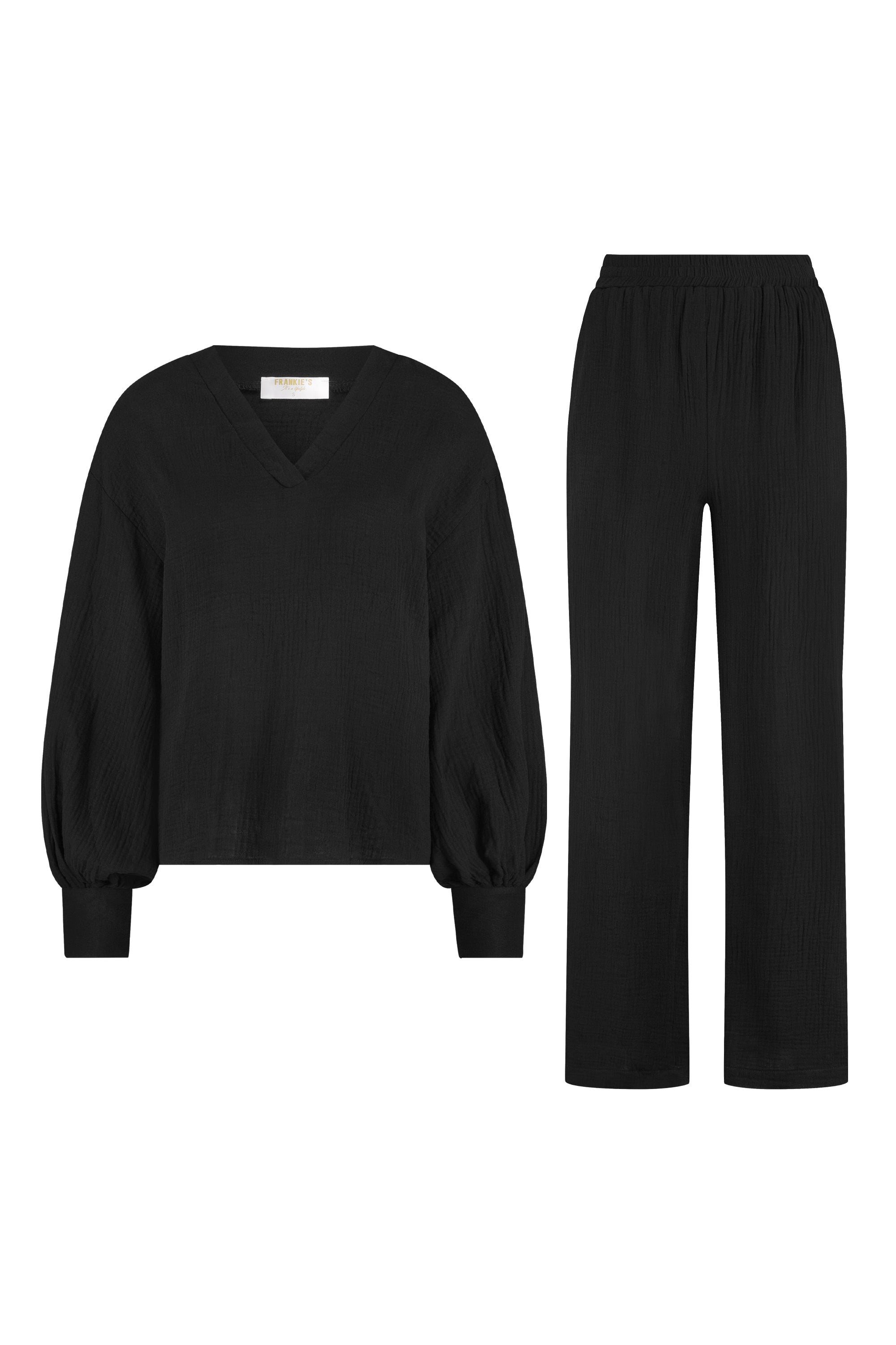 Two piece summer set Cotton black