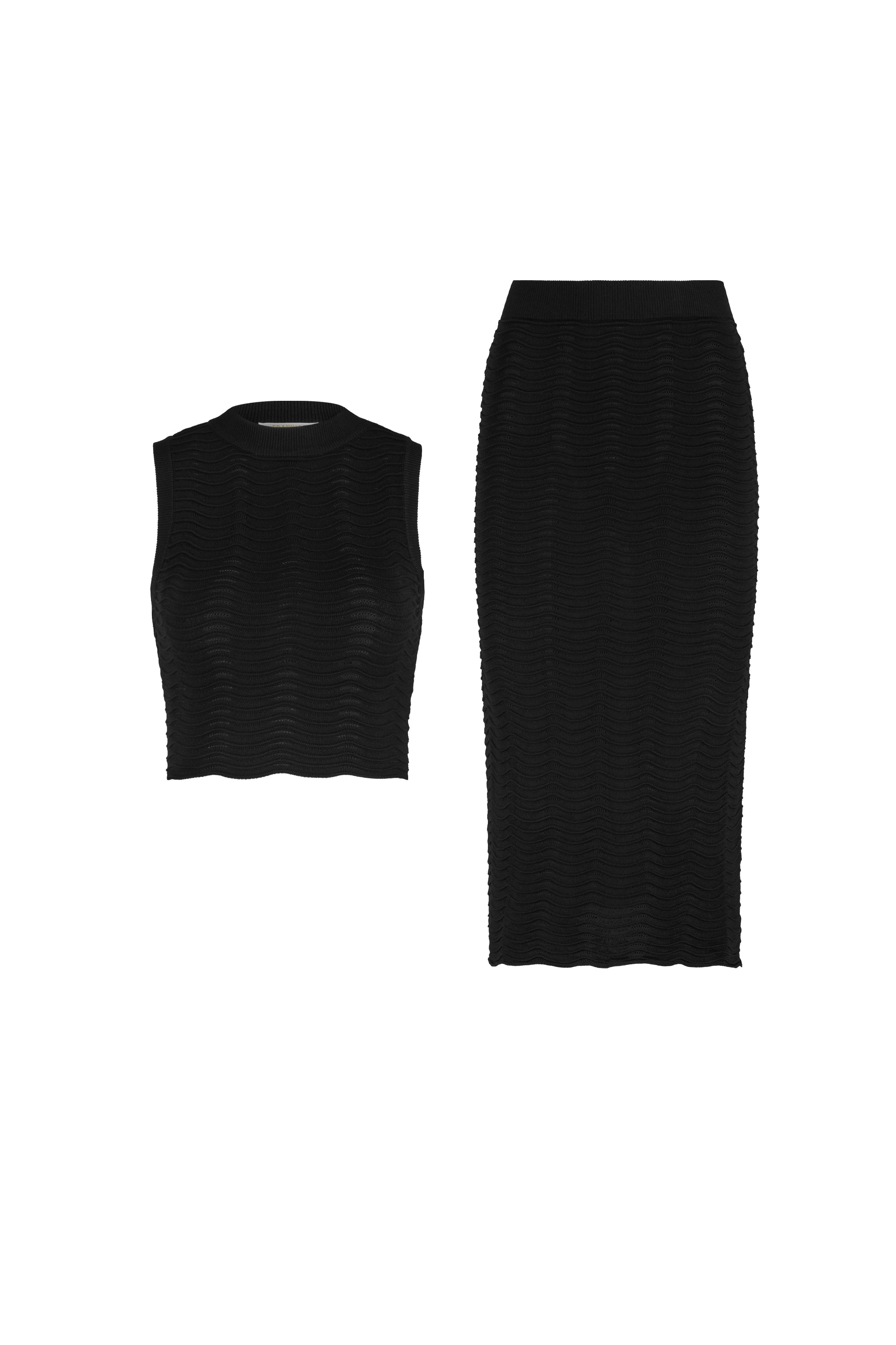 Two piece set Olivia black - Frankie's