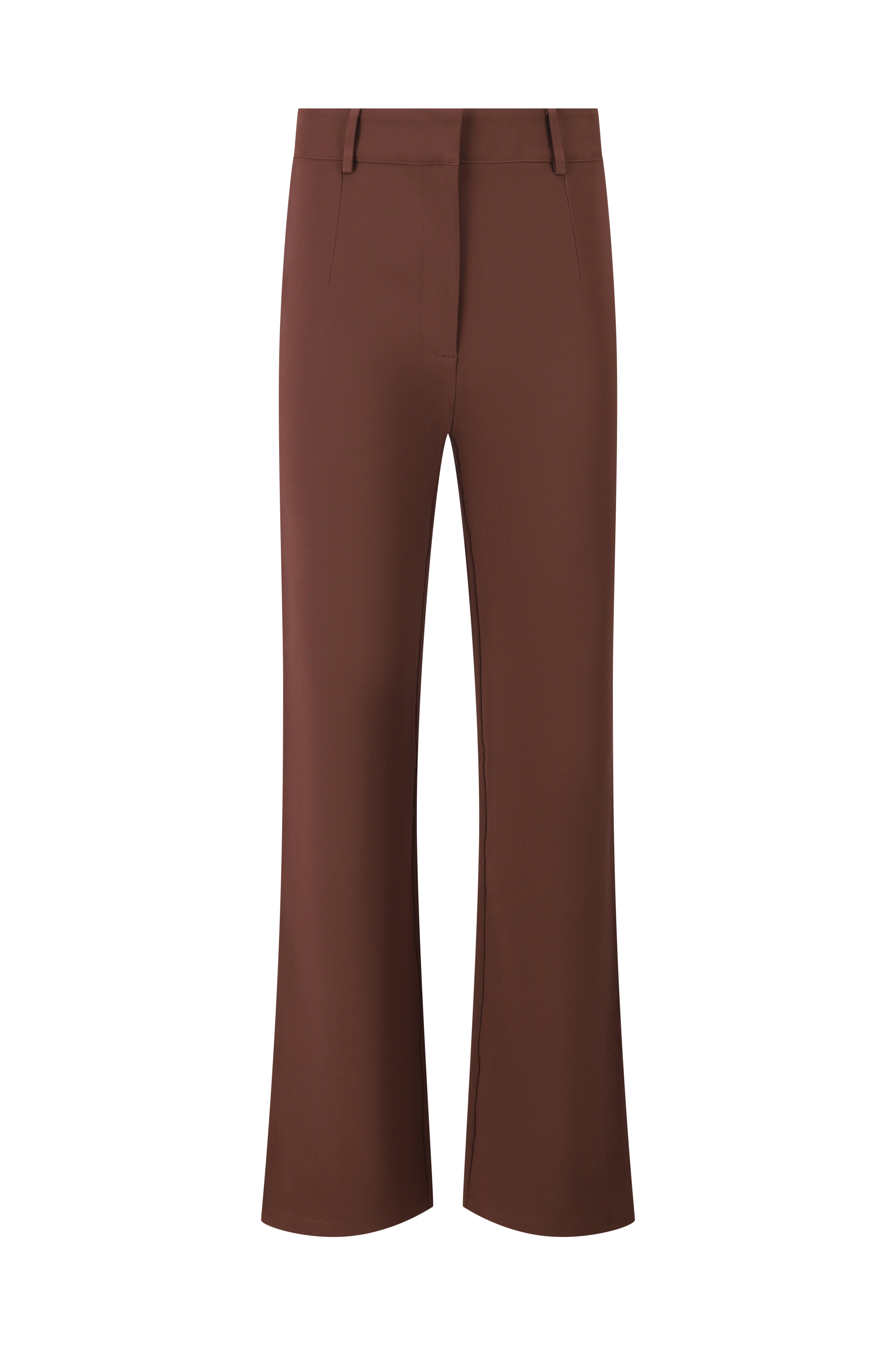 Super Stretch Pantalon Straight Fit - Brown