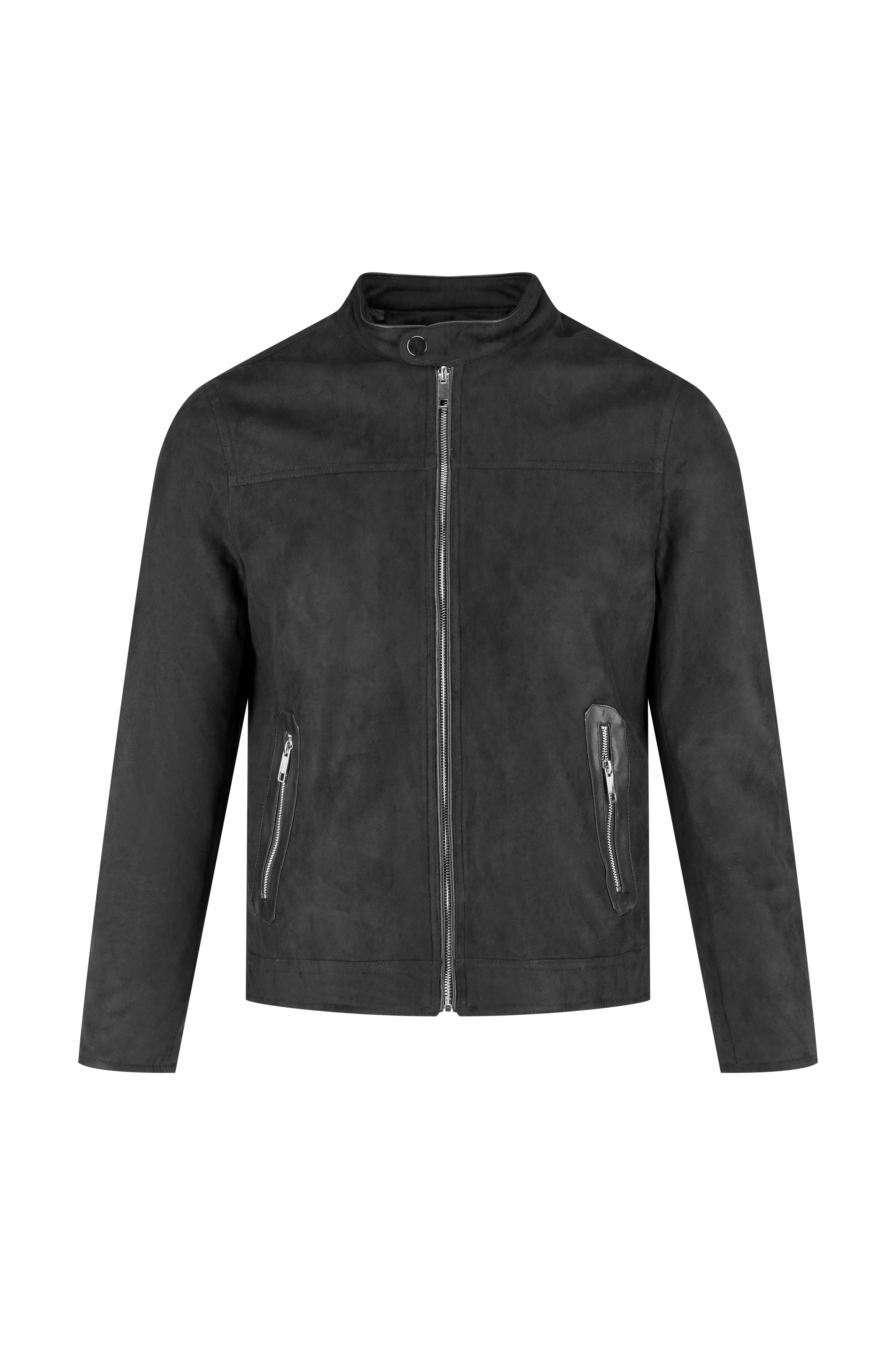 Faux Suede Biker Jacket - Frankie's