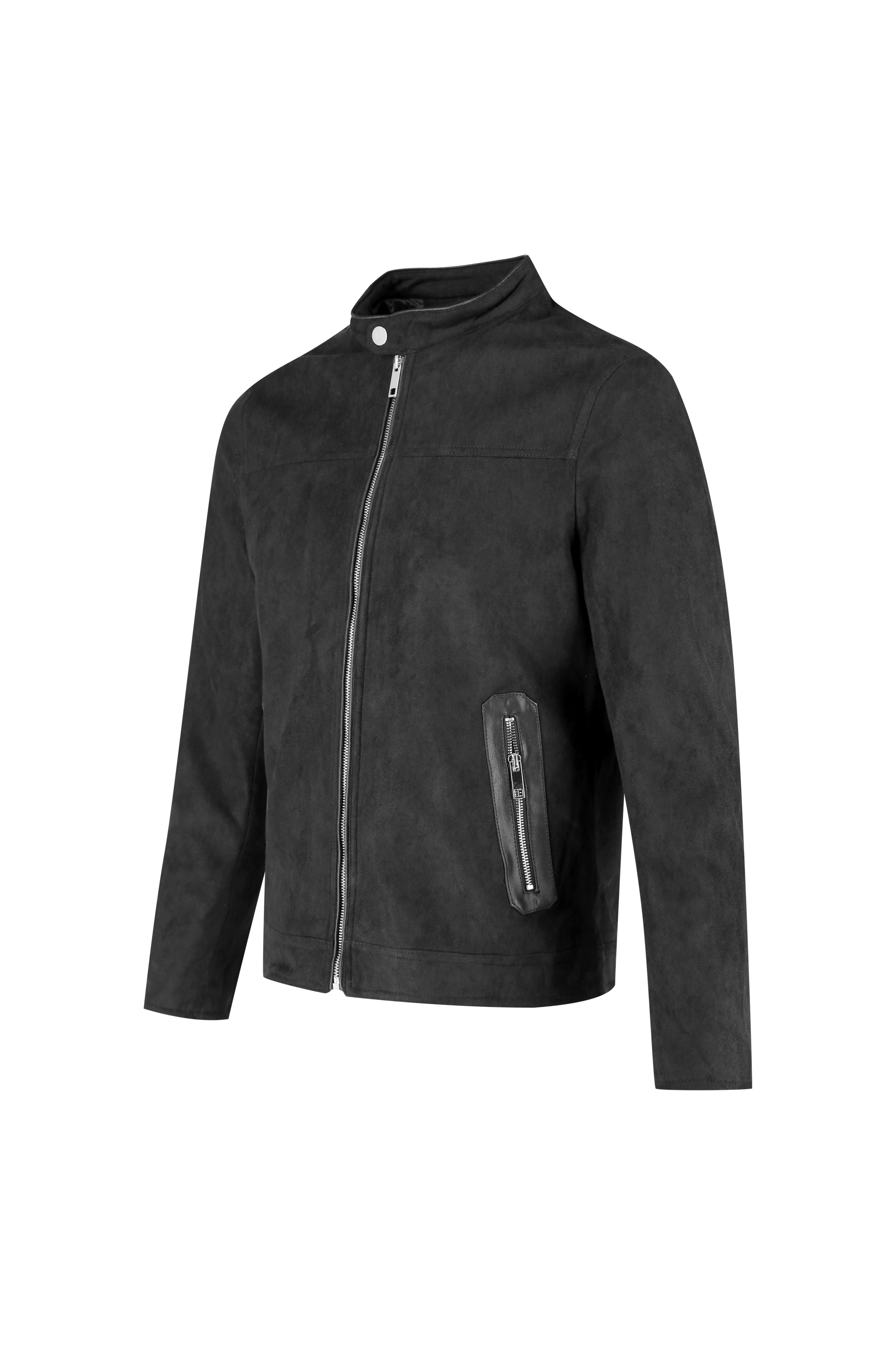 Faux Suede Biker Jacket - Frankie's