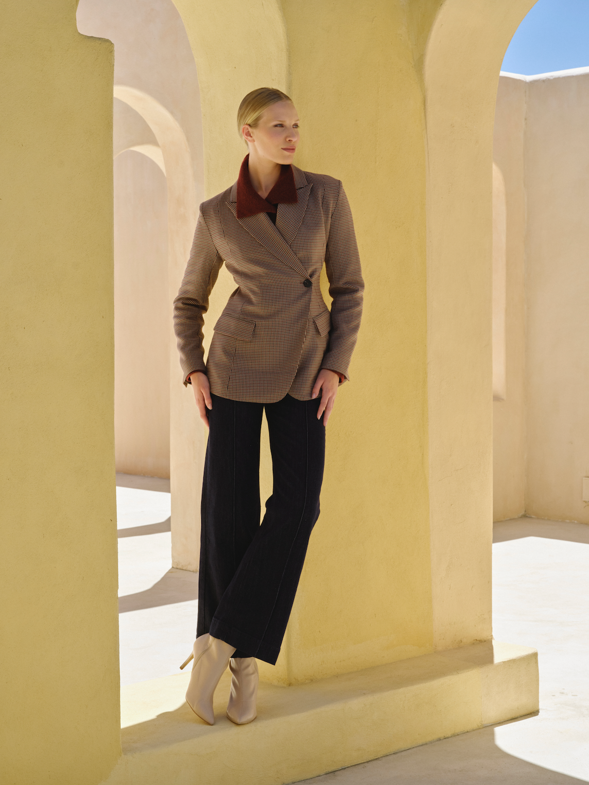 Fine Houndstooth DB Jacket