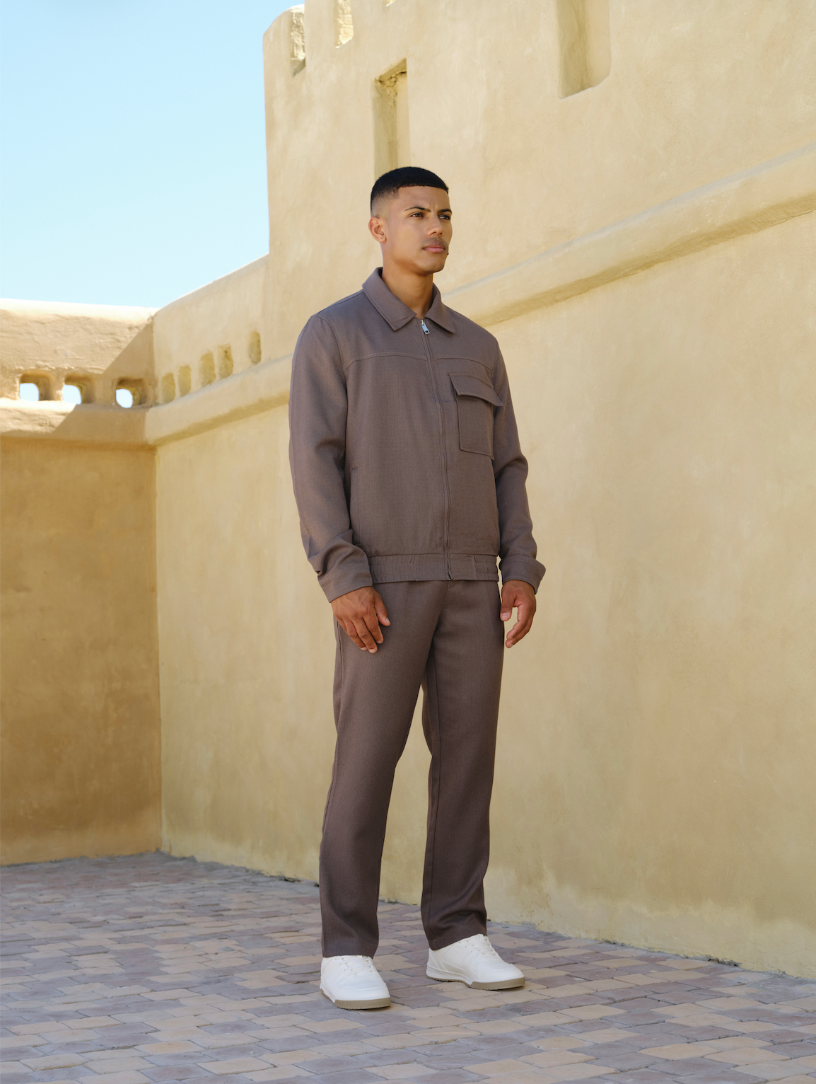 Jacket & Pantalon Matching Set - Grey