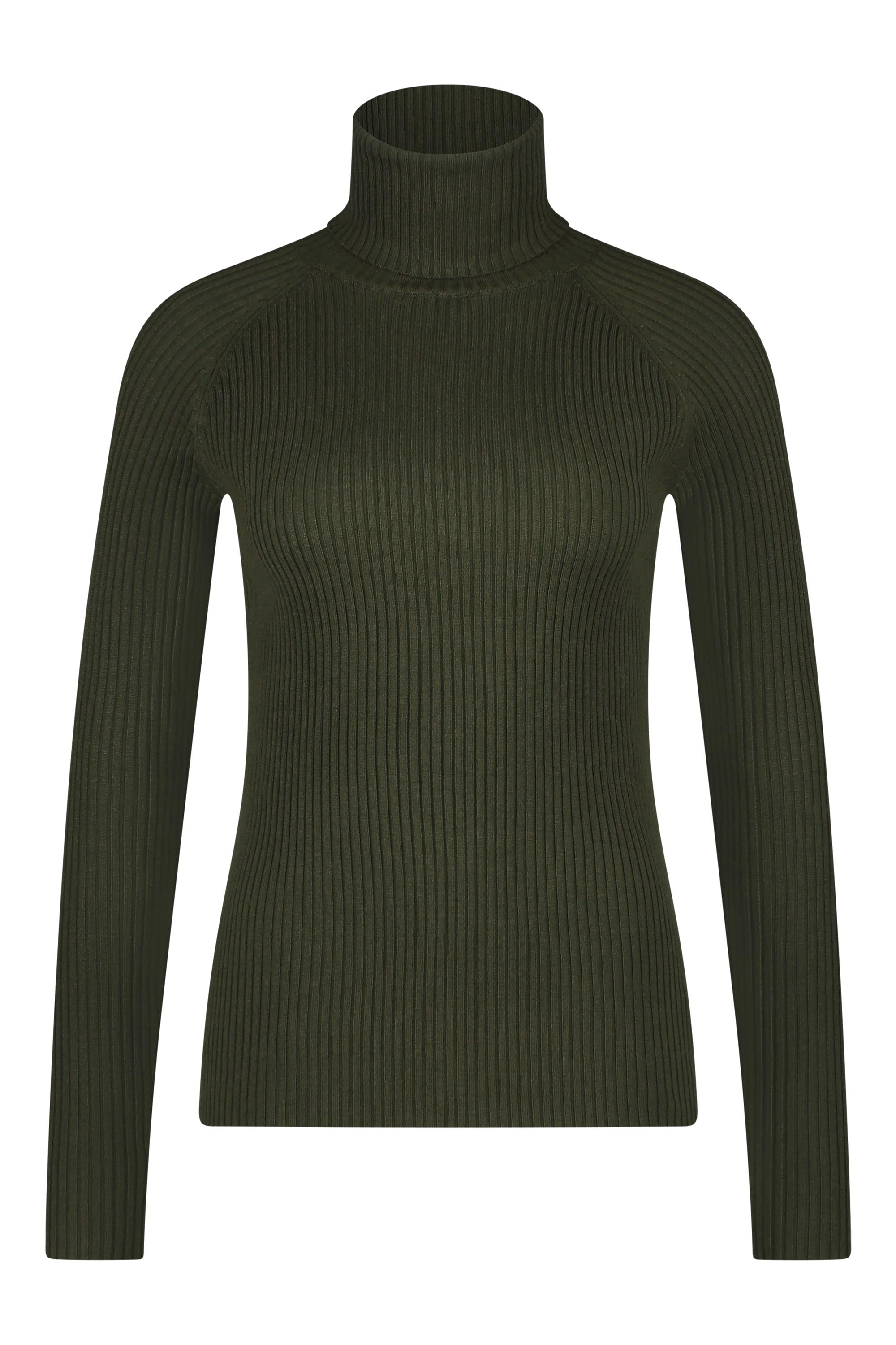 Turtleneck knitwear khaki - Frankie's