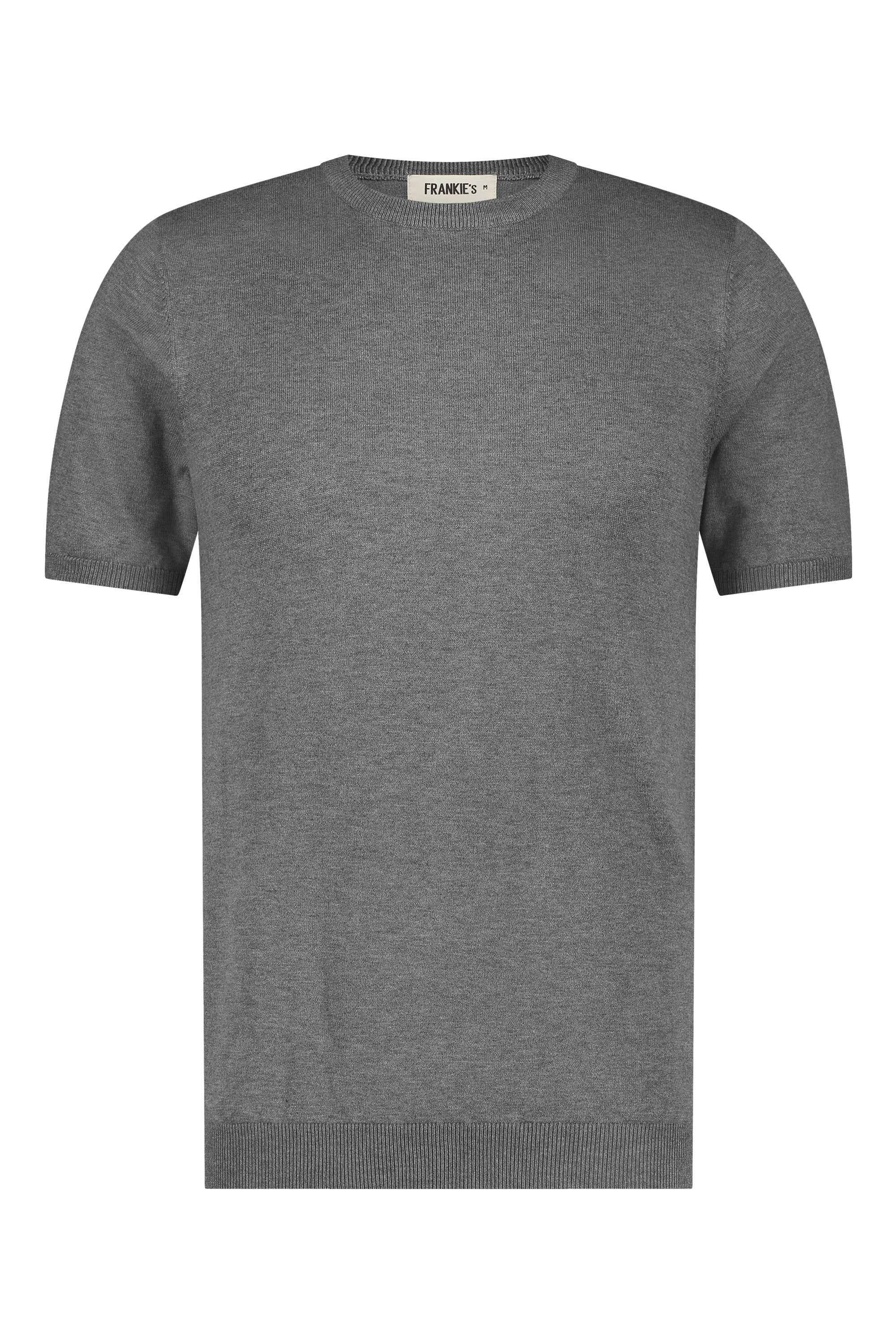 T-shirt knitwear short sleeve grey - Frankie's