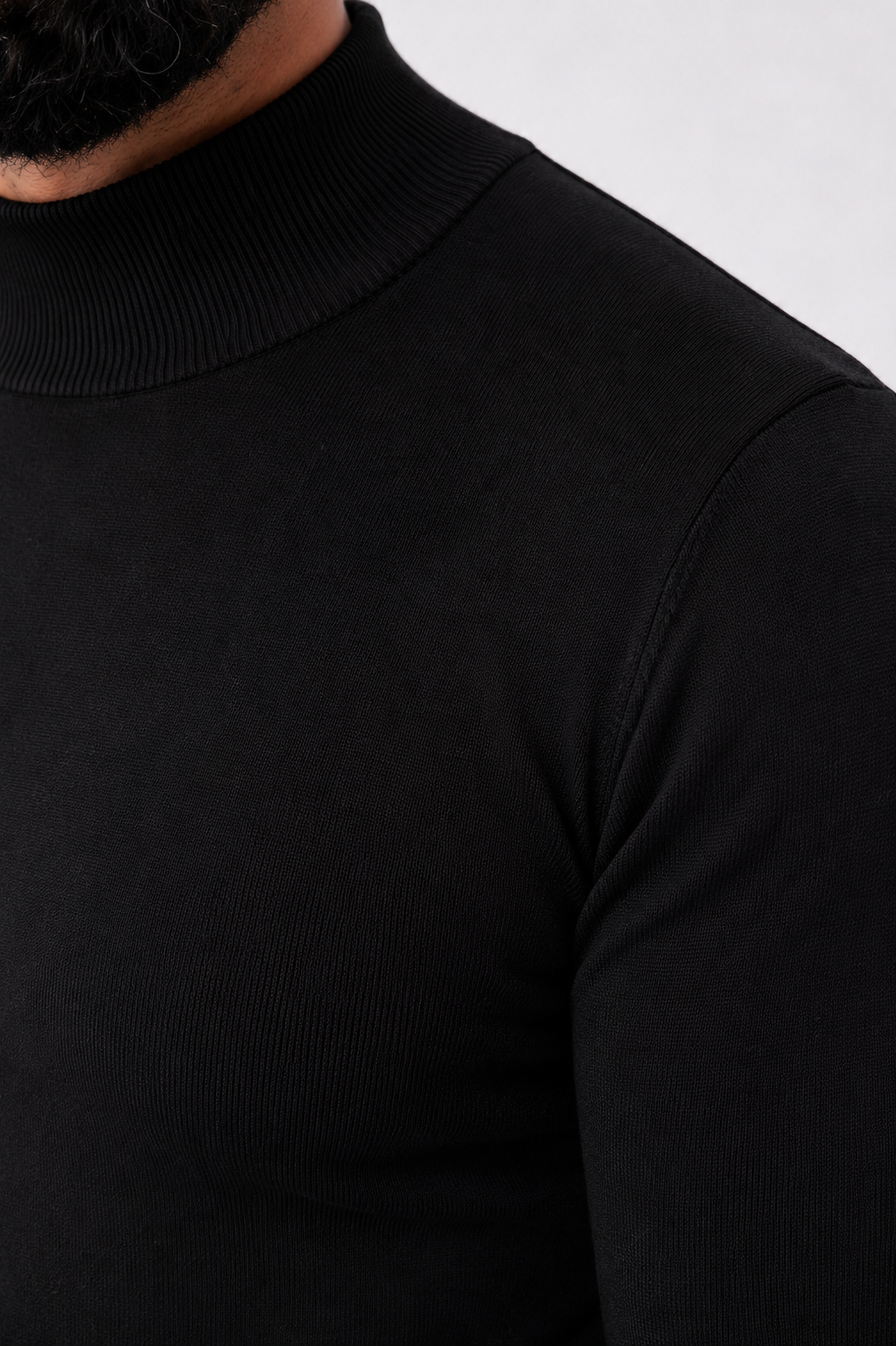 Milano Knit Turtleneck Black