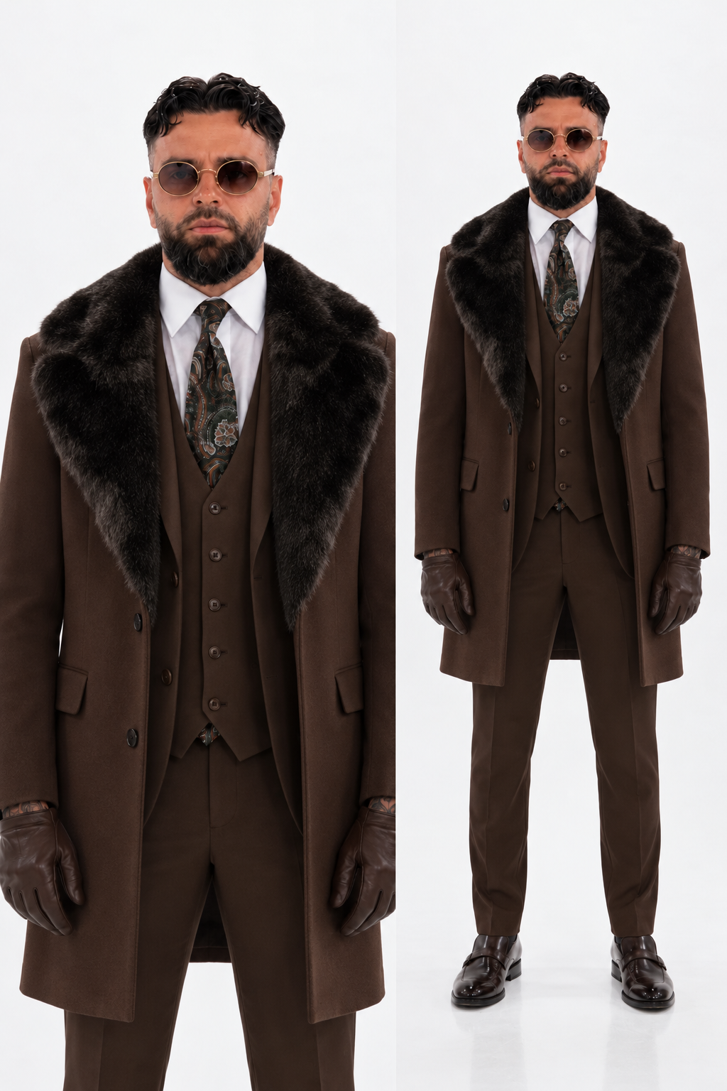 Bormio Statement Coat Brown