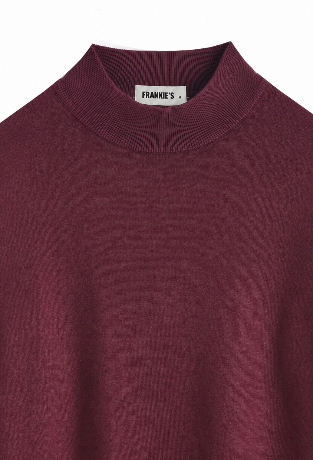 Milano Knit Turtleneck Bordeaux Red