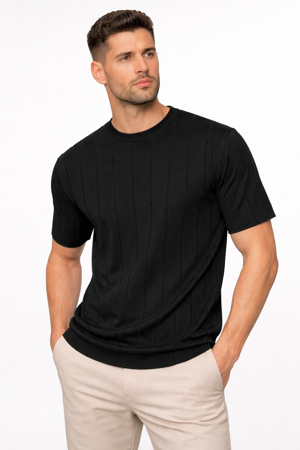 Classic Knitwear T-shirt Black