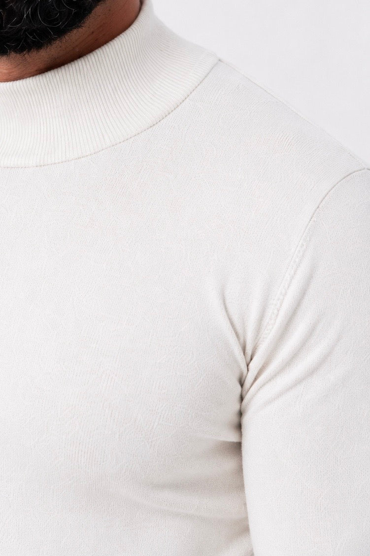 Milano Knit Turtleneck White