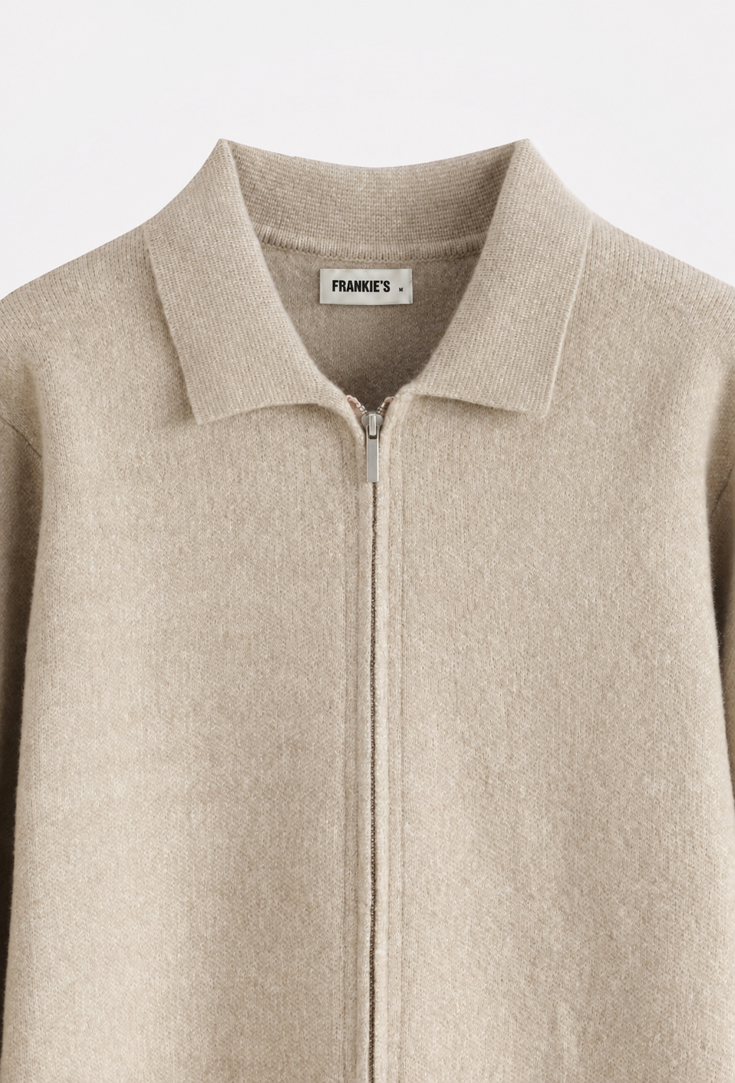 The Lorenzo Zip Knit Beige