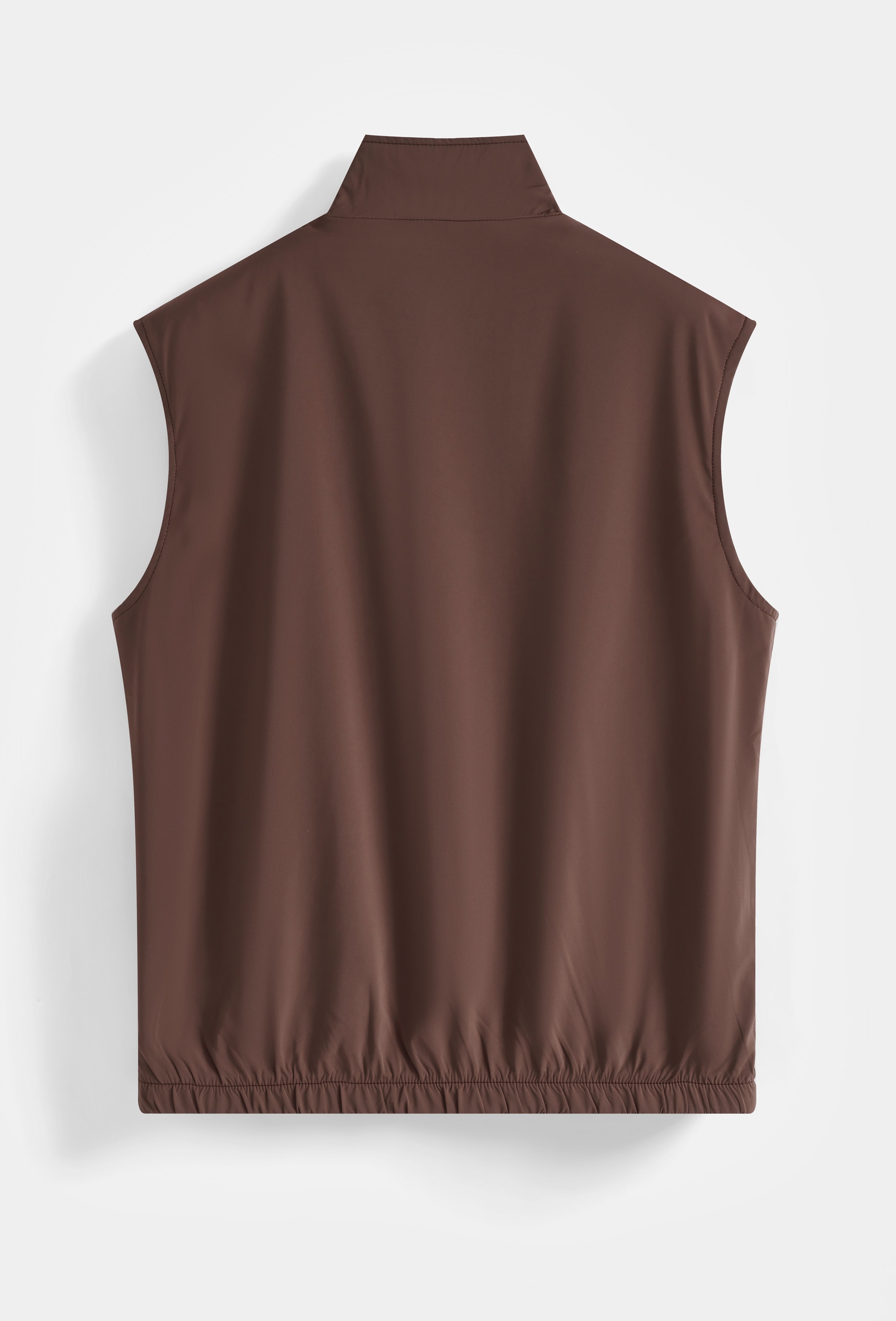 Reversible bodywarmer Brown Beige