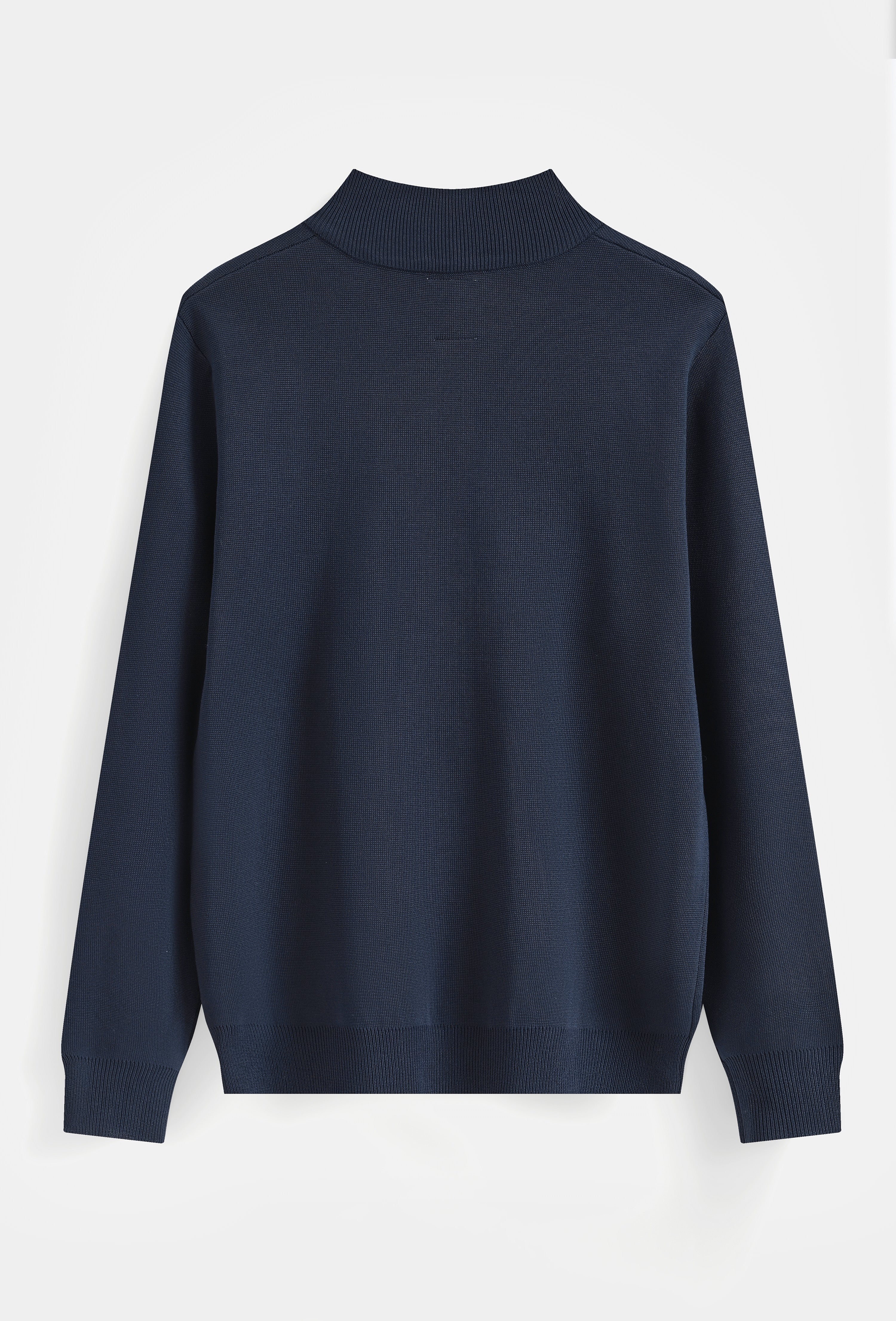 The Milano Zip Cardigan Navy