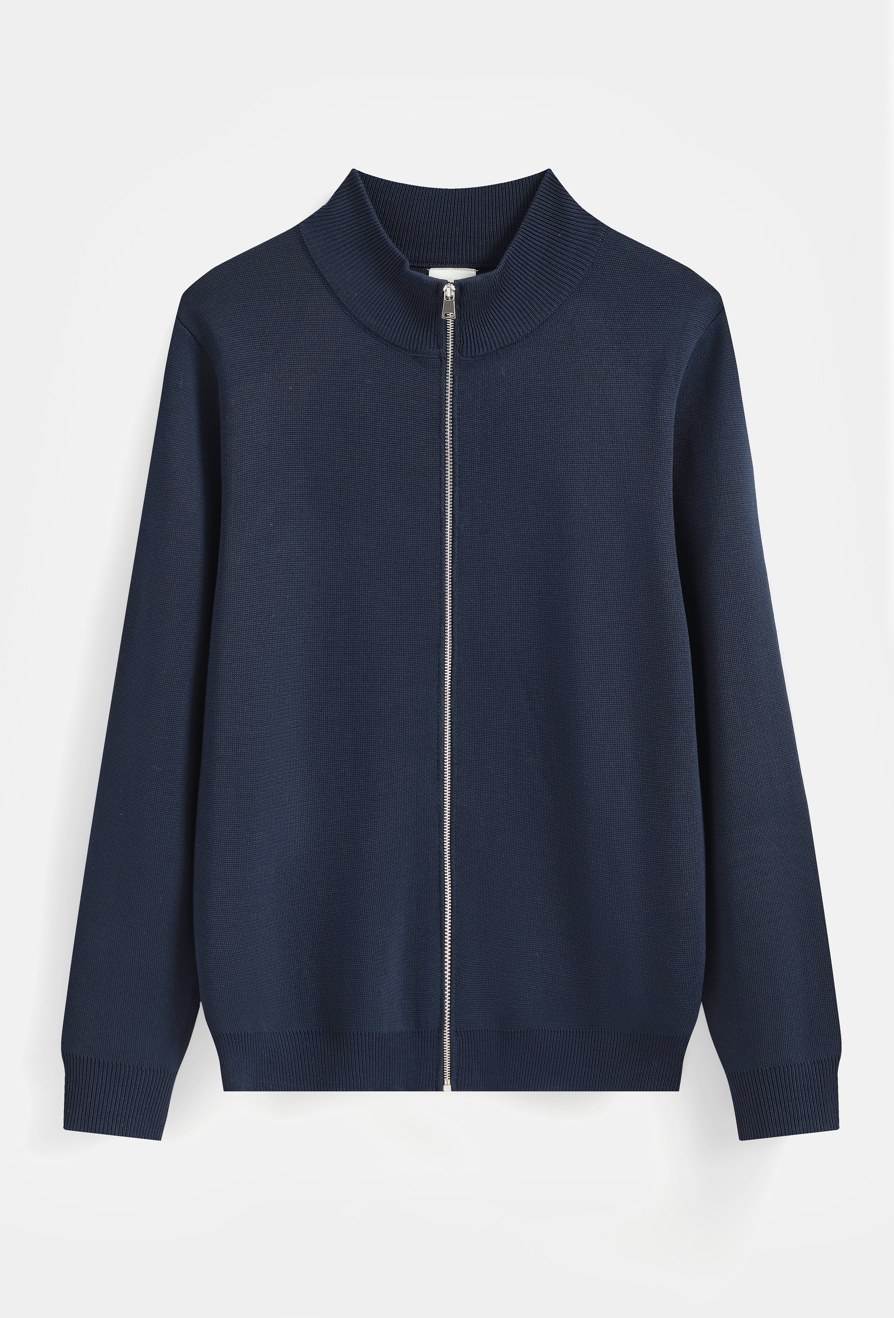 The Milano Zip Cardigan Navy