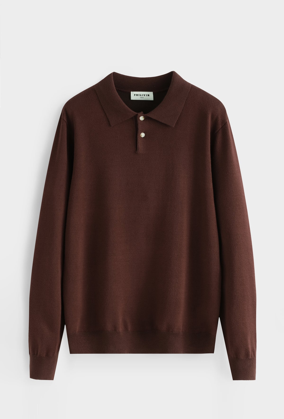 Arezzo Fine Knit Polo Brown - Frankie's