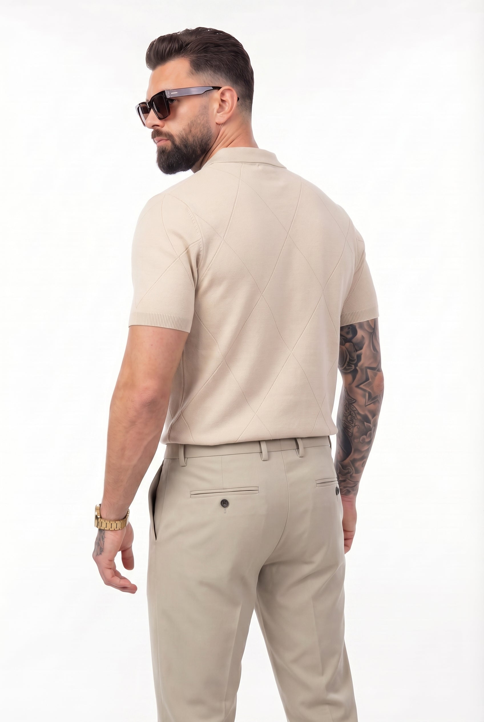 Frankies Signature Polo Beige