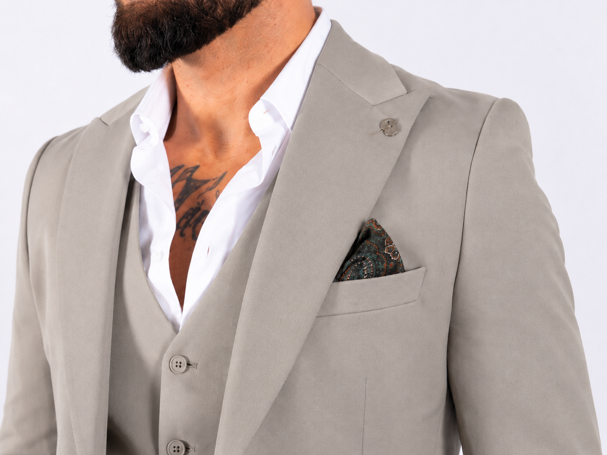 Suit Three Piece Valencia Beige