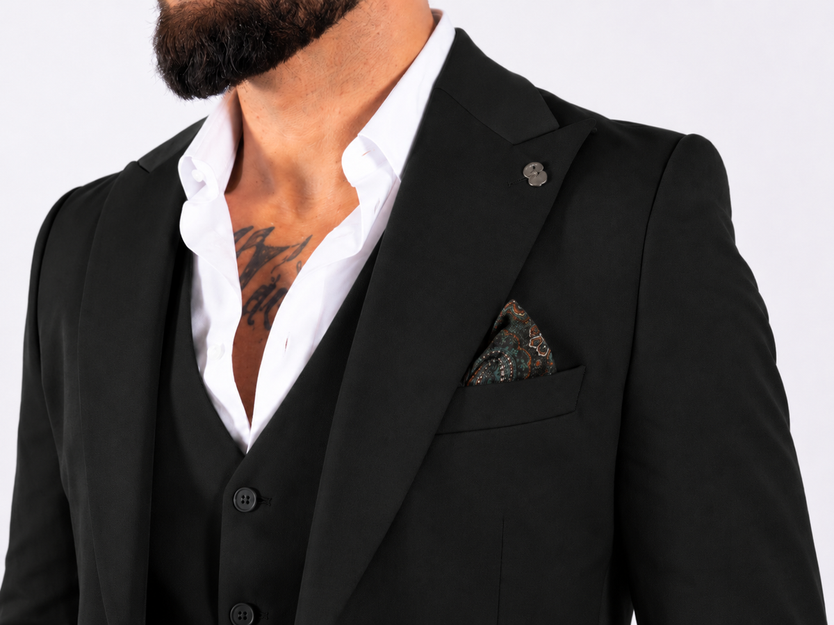 Suit Three Piece Valencia Black