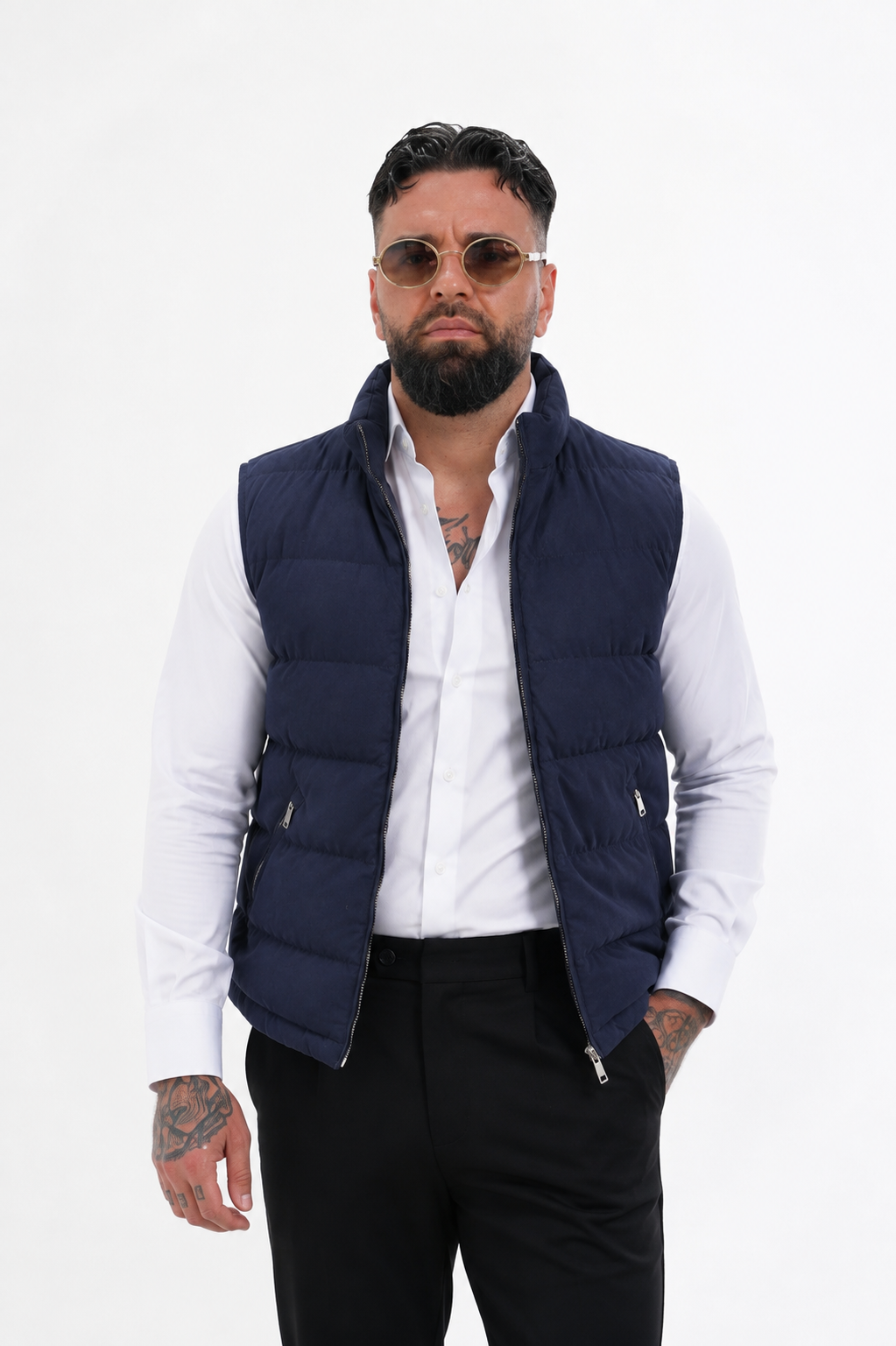 Livigno Padded Bodywarmer Navy Blue