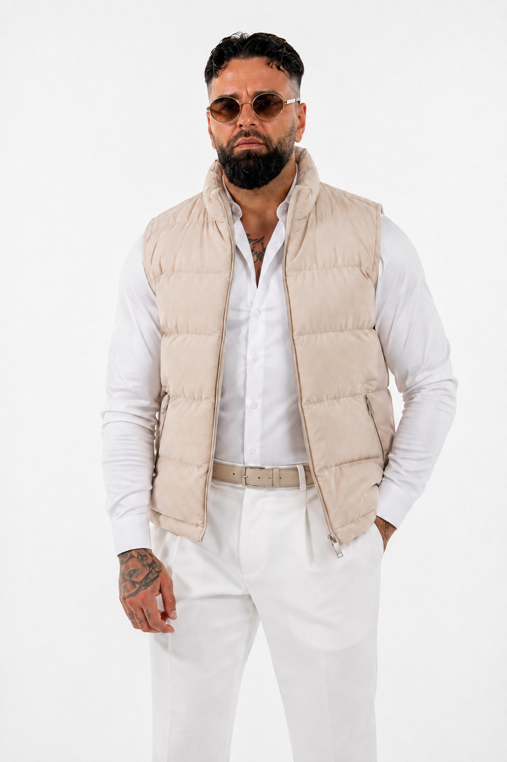 Livigno Padded Bodywarmer Beige