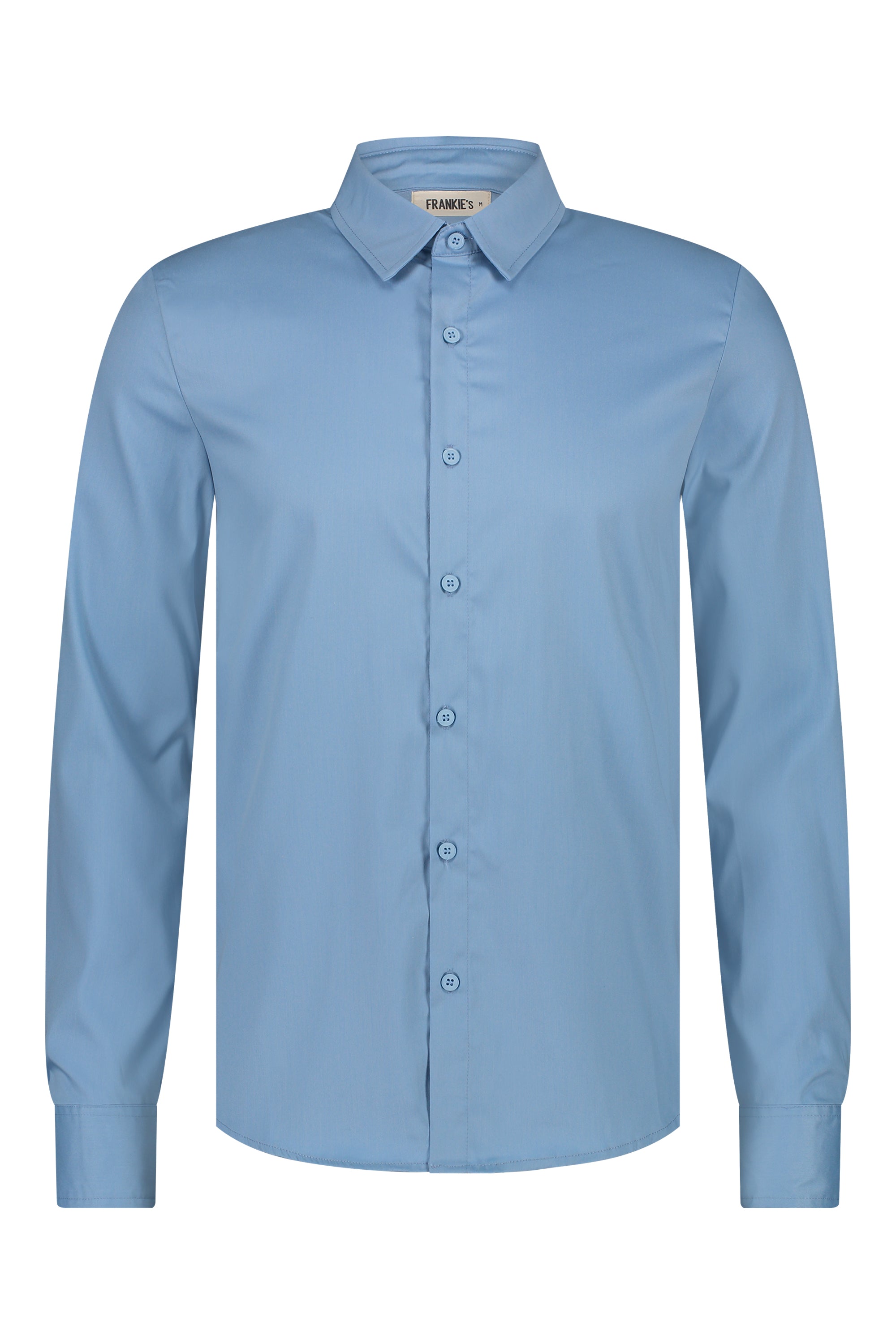 Shirt super stretch light blue - Frankie's