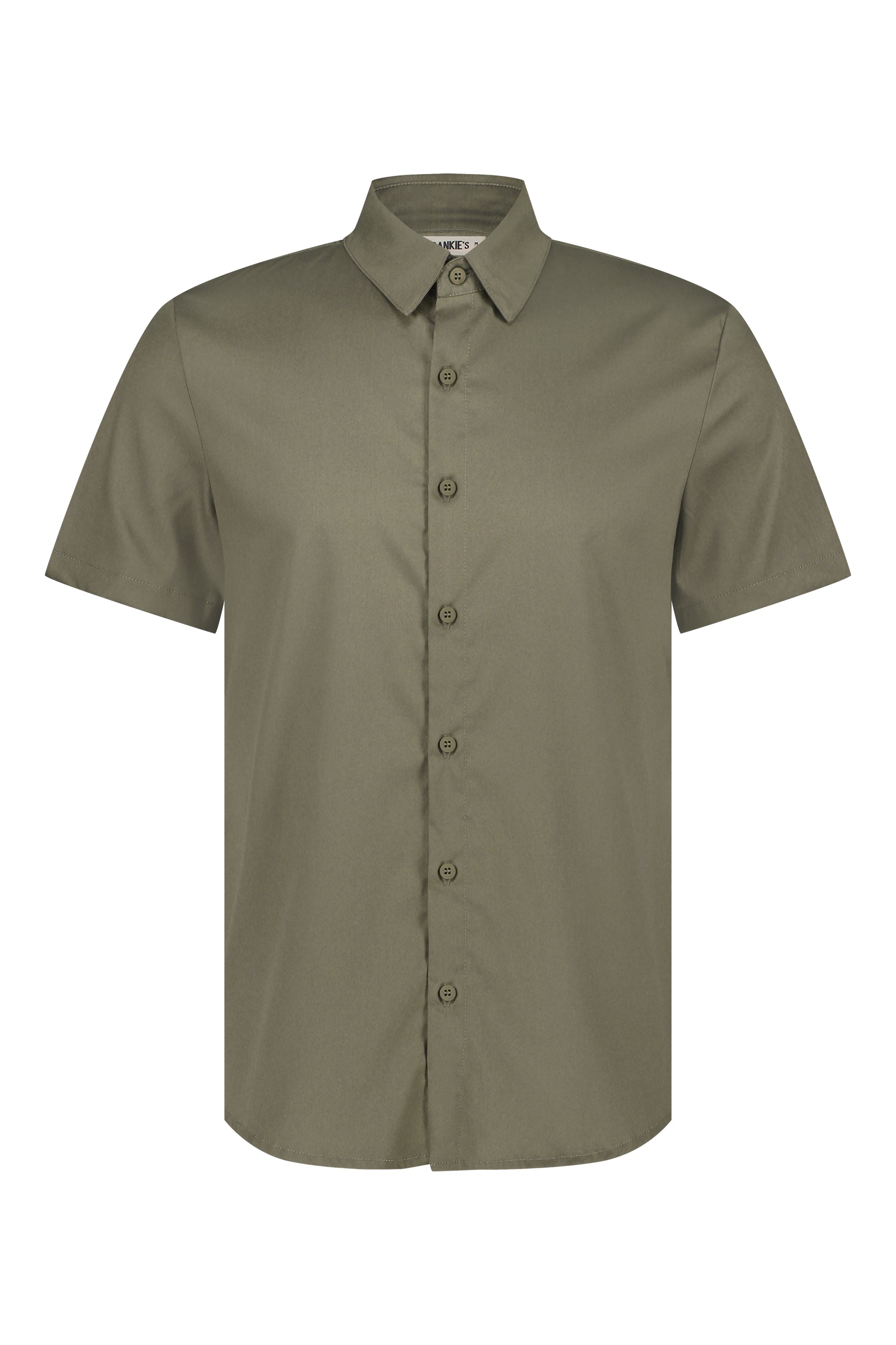 Shirt super stretch short sleeve khaki - Frankie's