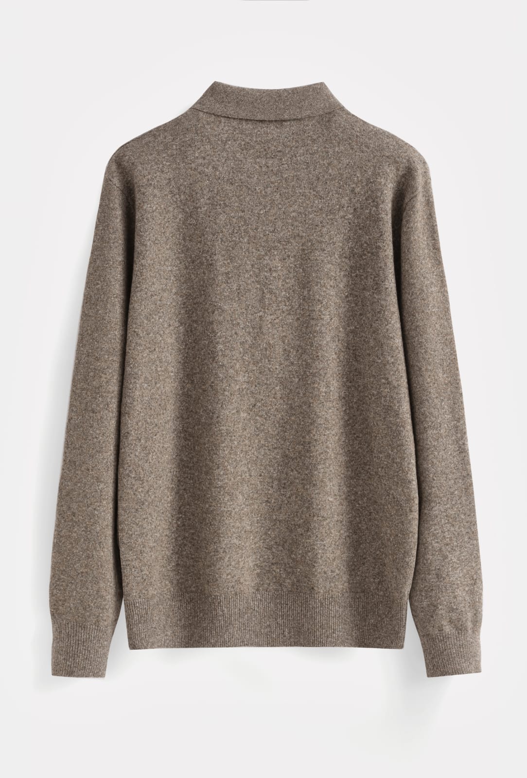 Siena Knit Zip Polo Taupe - Frankie's
