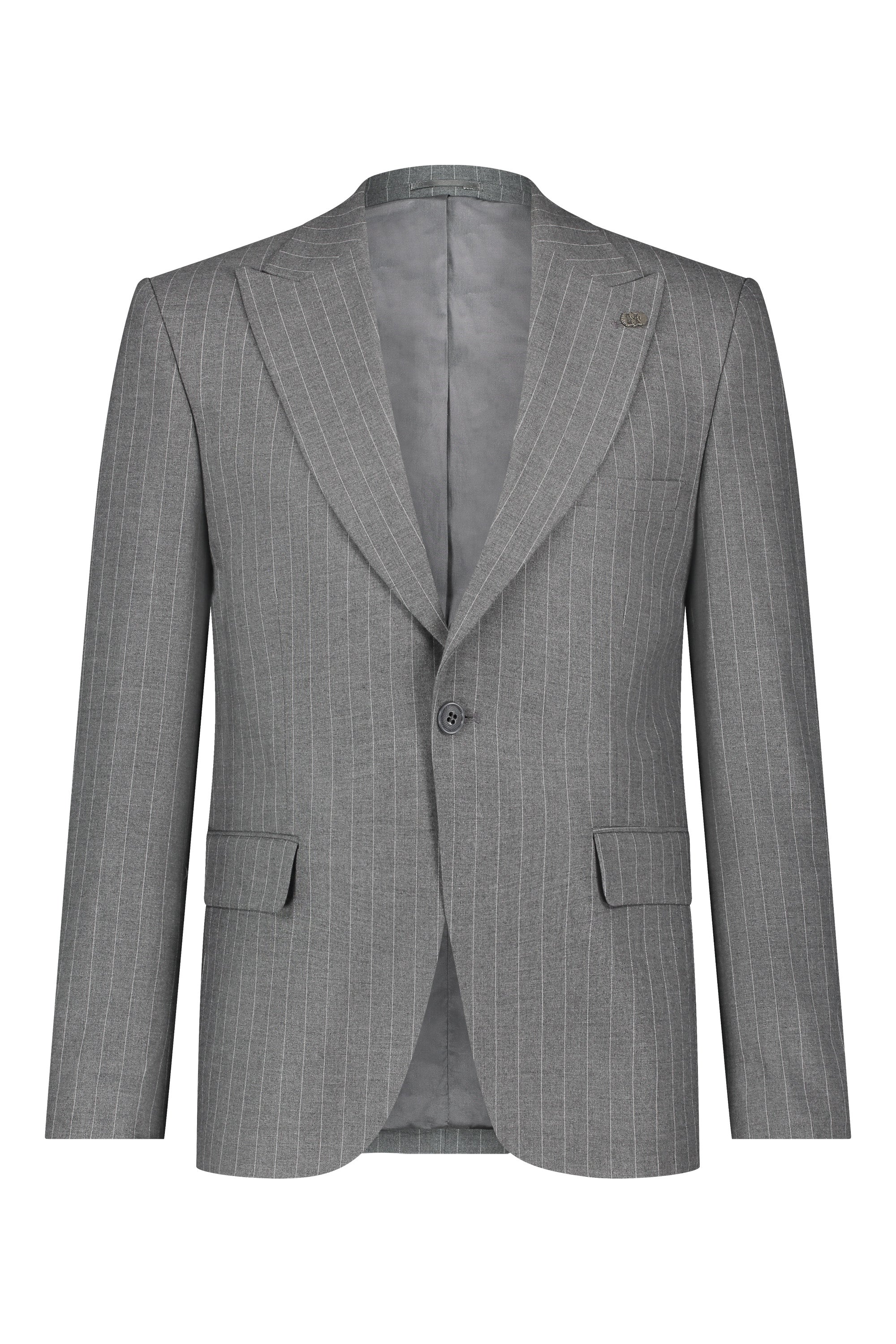 Suit three piece Havana krijtstreep grey - Frankie's