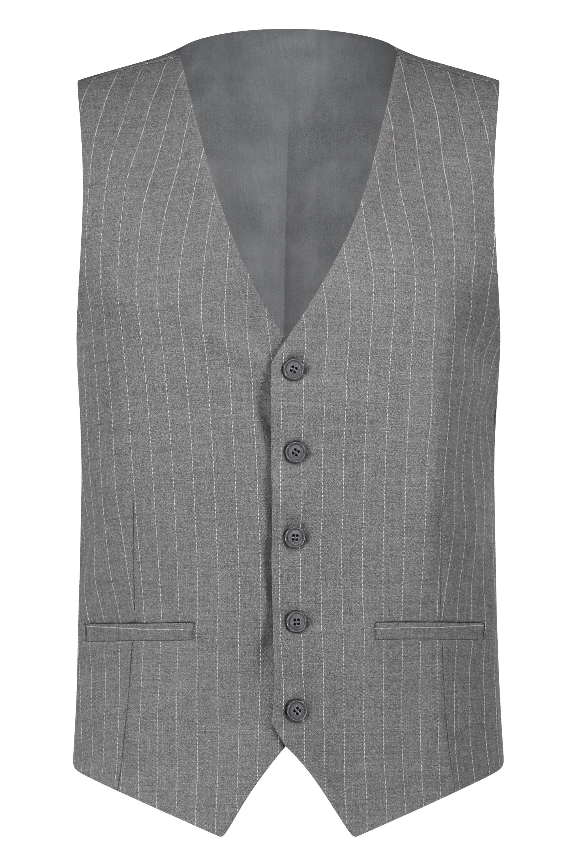 Suit three piece Havana krijtstreep grey - Frankie's