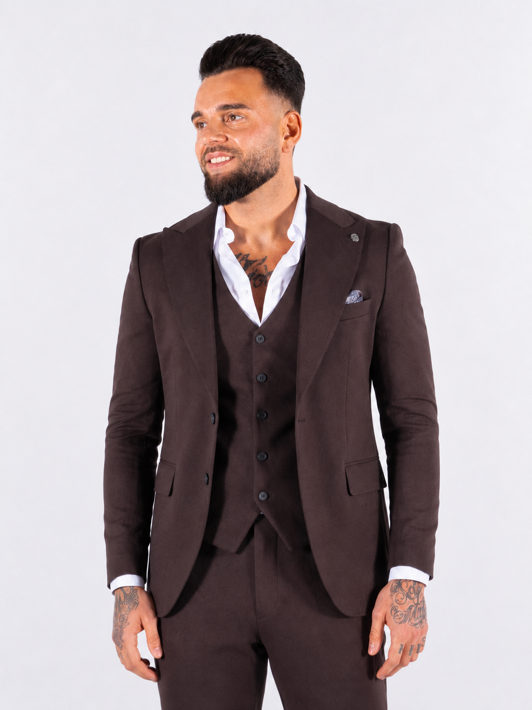 Suit Three Piece Havana Brown - Frankie's