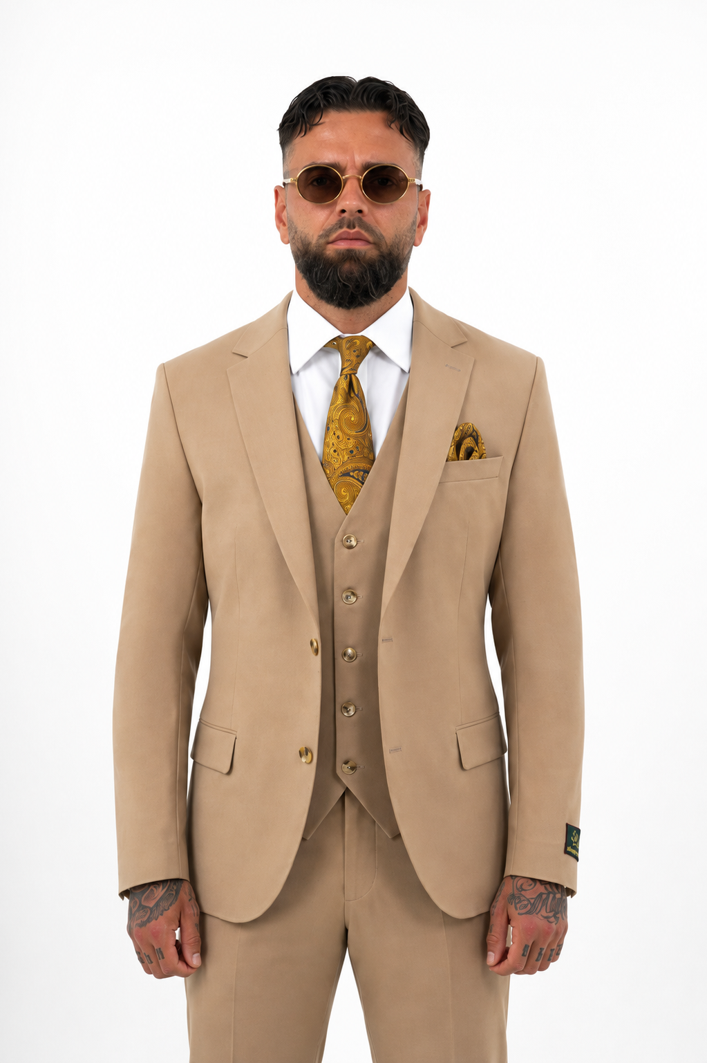 Suit Three Piece Valencia Camel