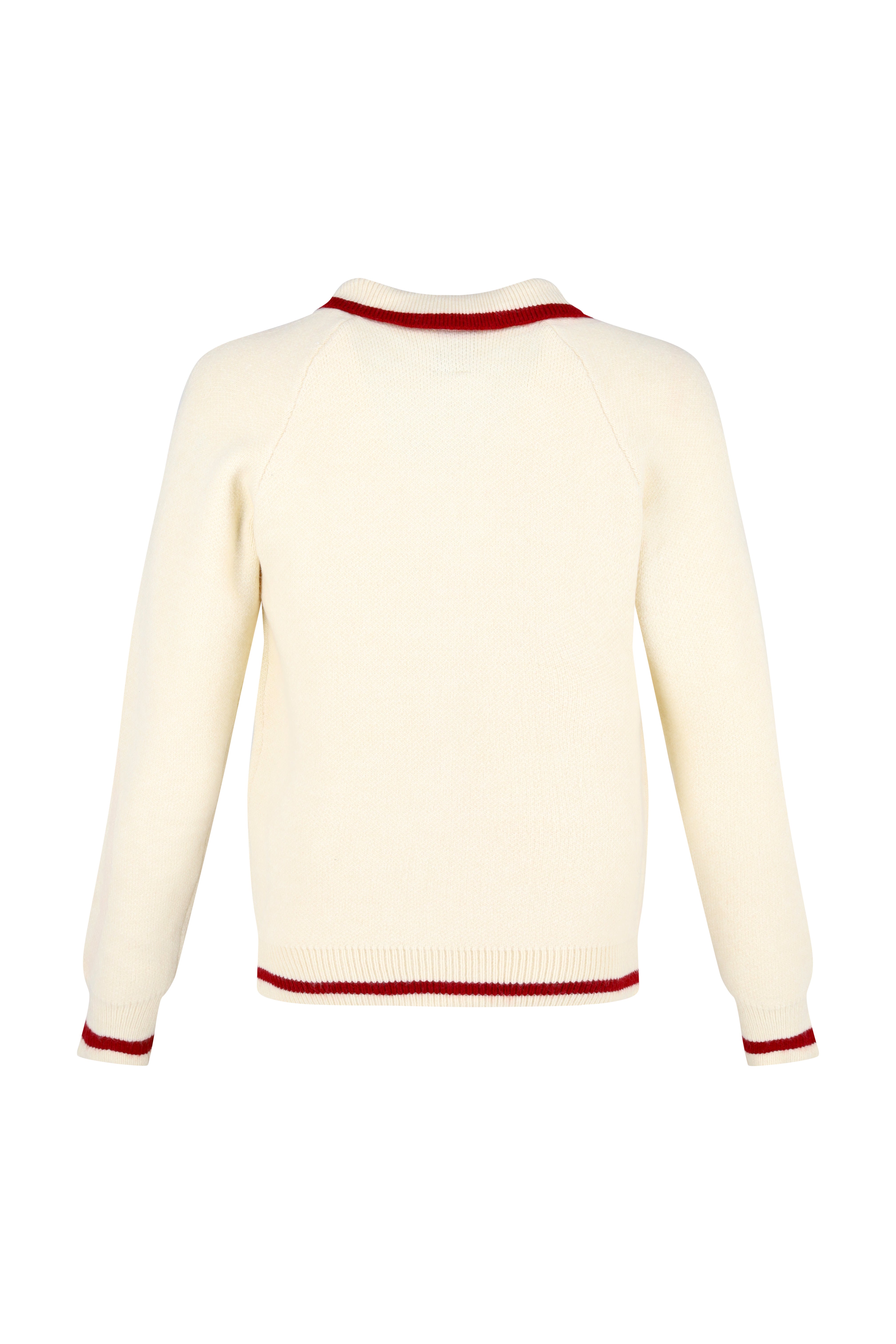Zip Through Knitwear - Beige