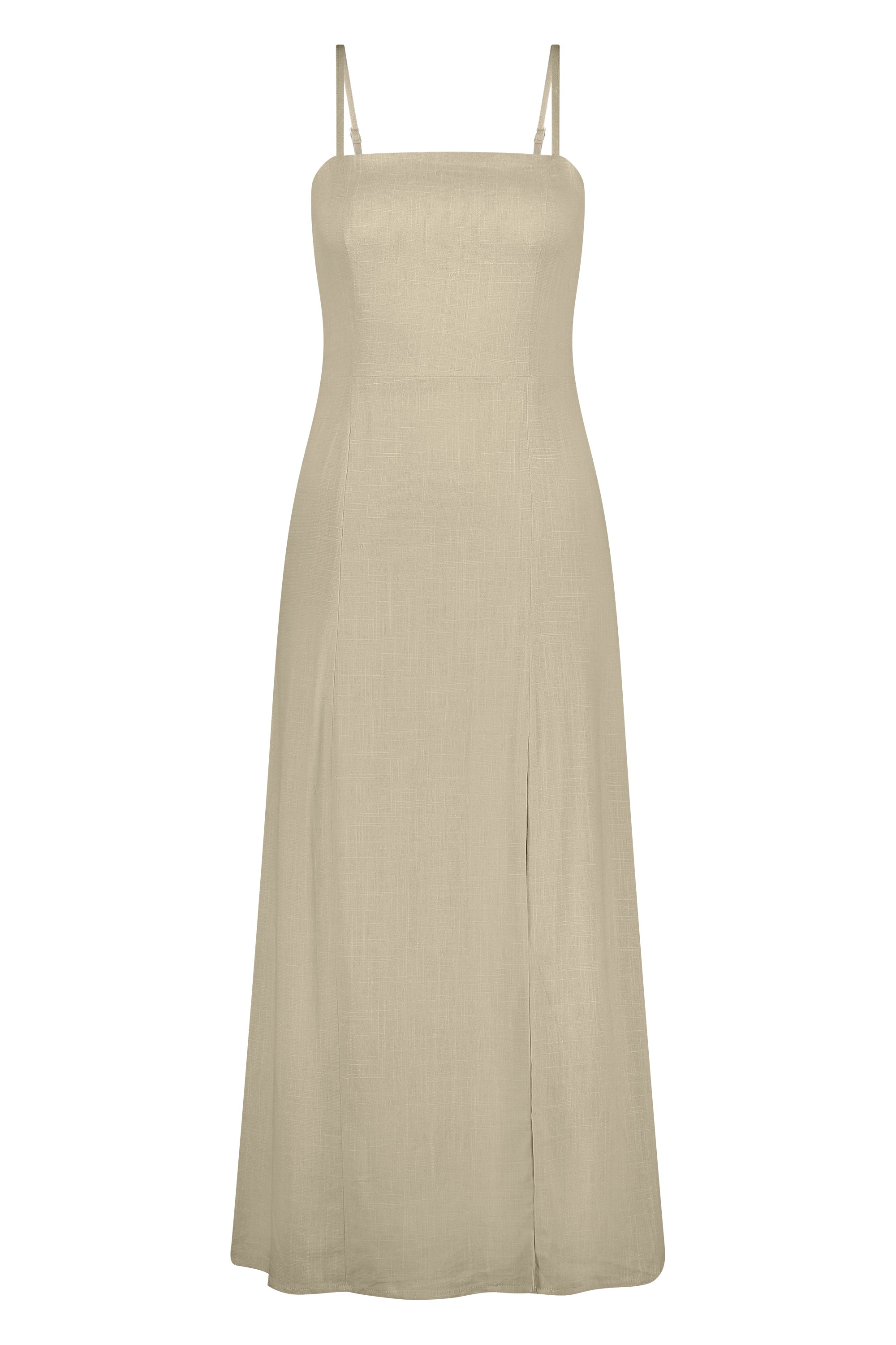 Dress linen beige