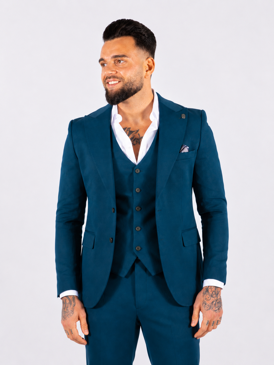 Suit Three Piece Havana Cobalt Green - Frankie's