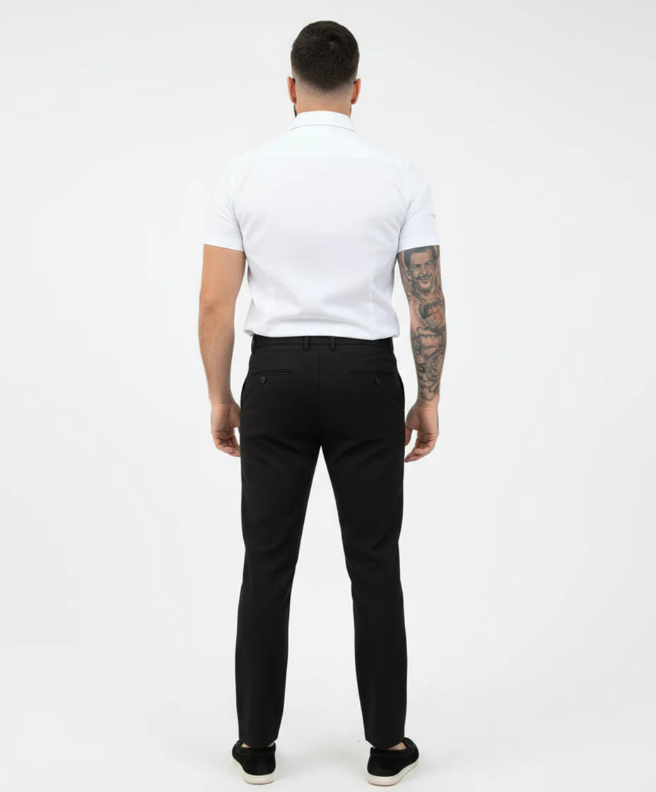 Pantalon chic straight fit black - Frankie's