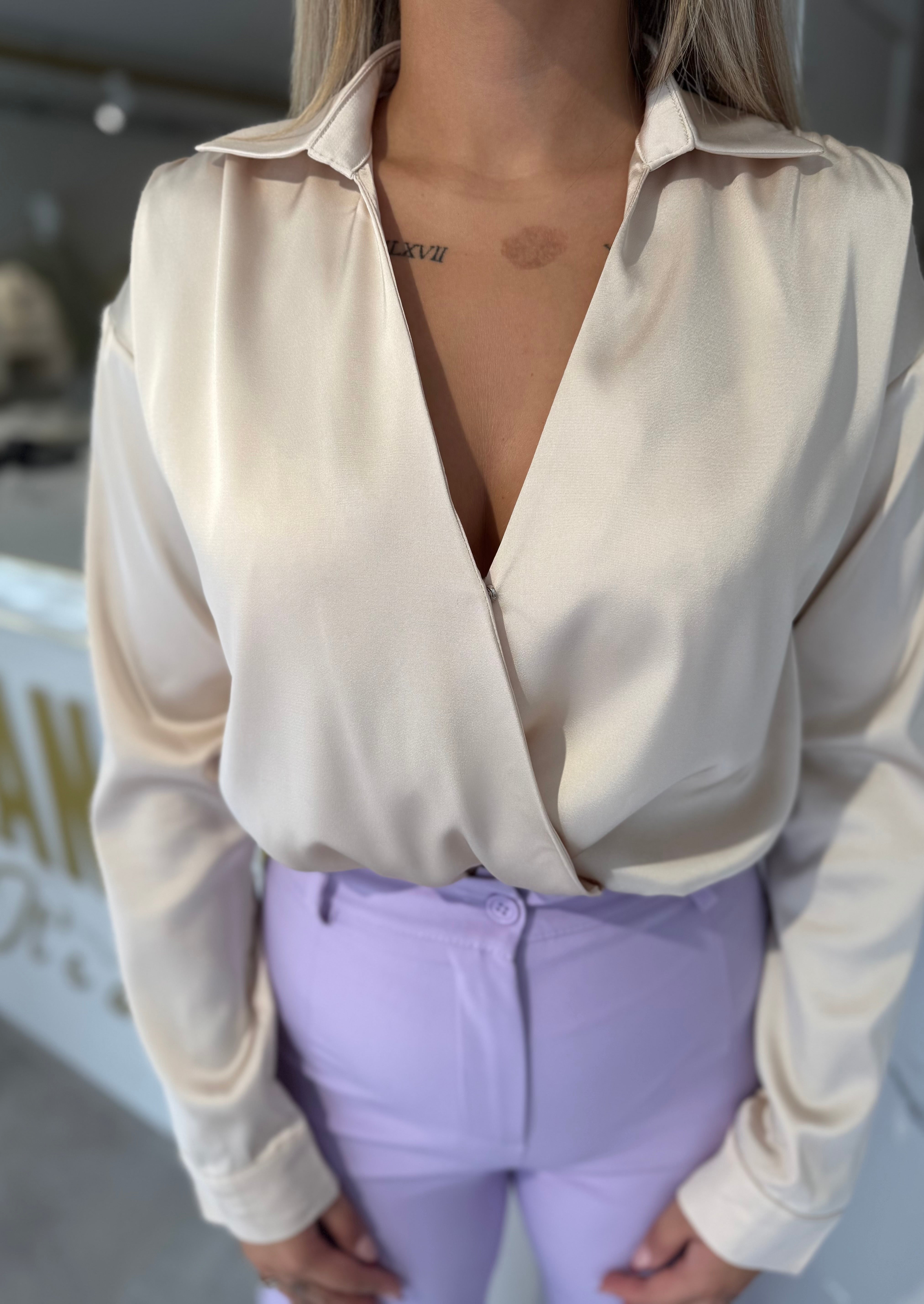 Satin body beige
